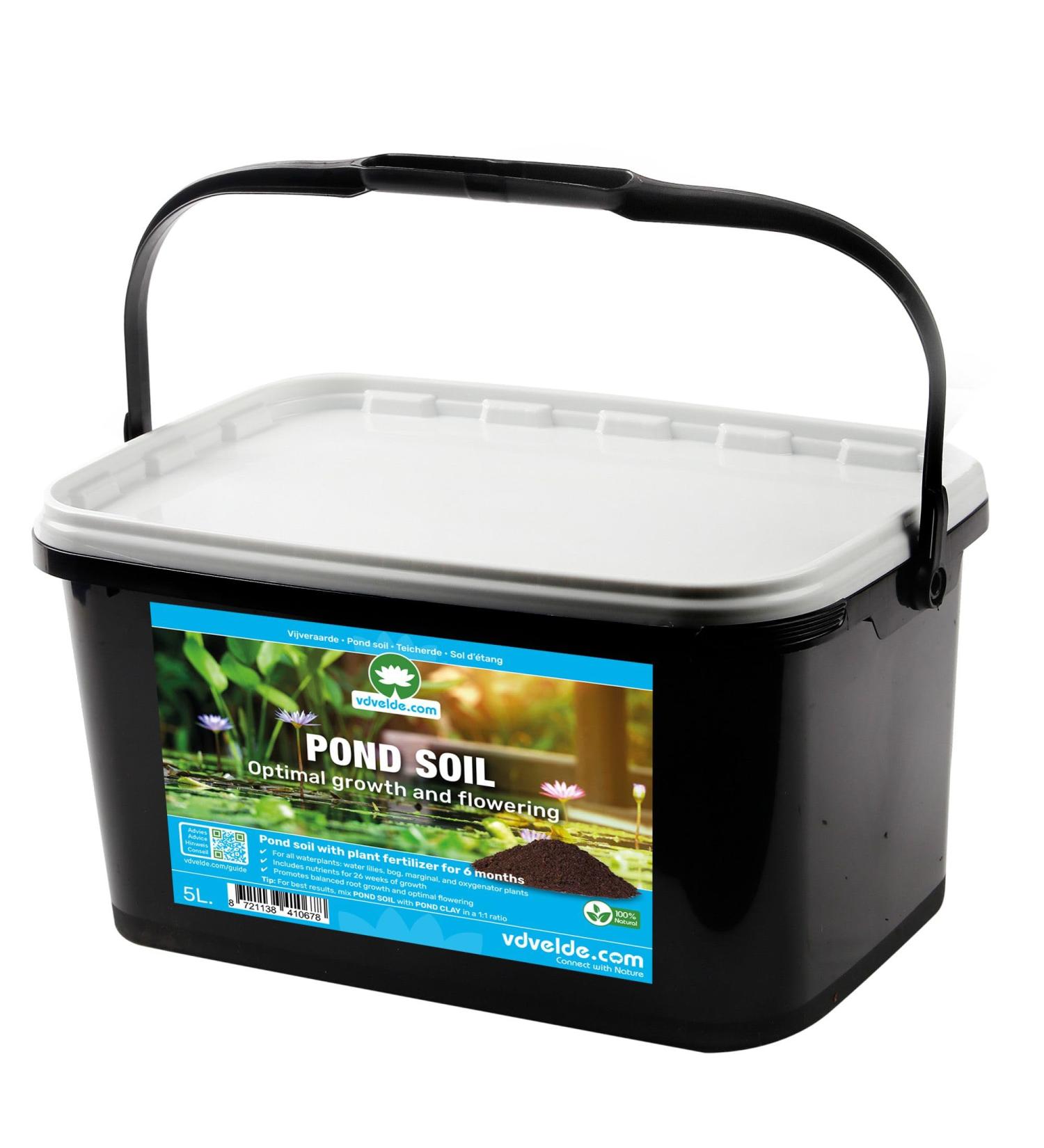Bio Pond Earth 5L - Premium Planting Soil with Fertilizer for Aquatic & Garden Plants - 10 Weeks Nutrient-Rich Potting Soil - Buy Online on SooperMarket.com