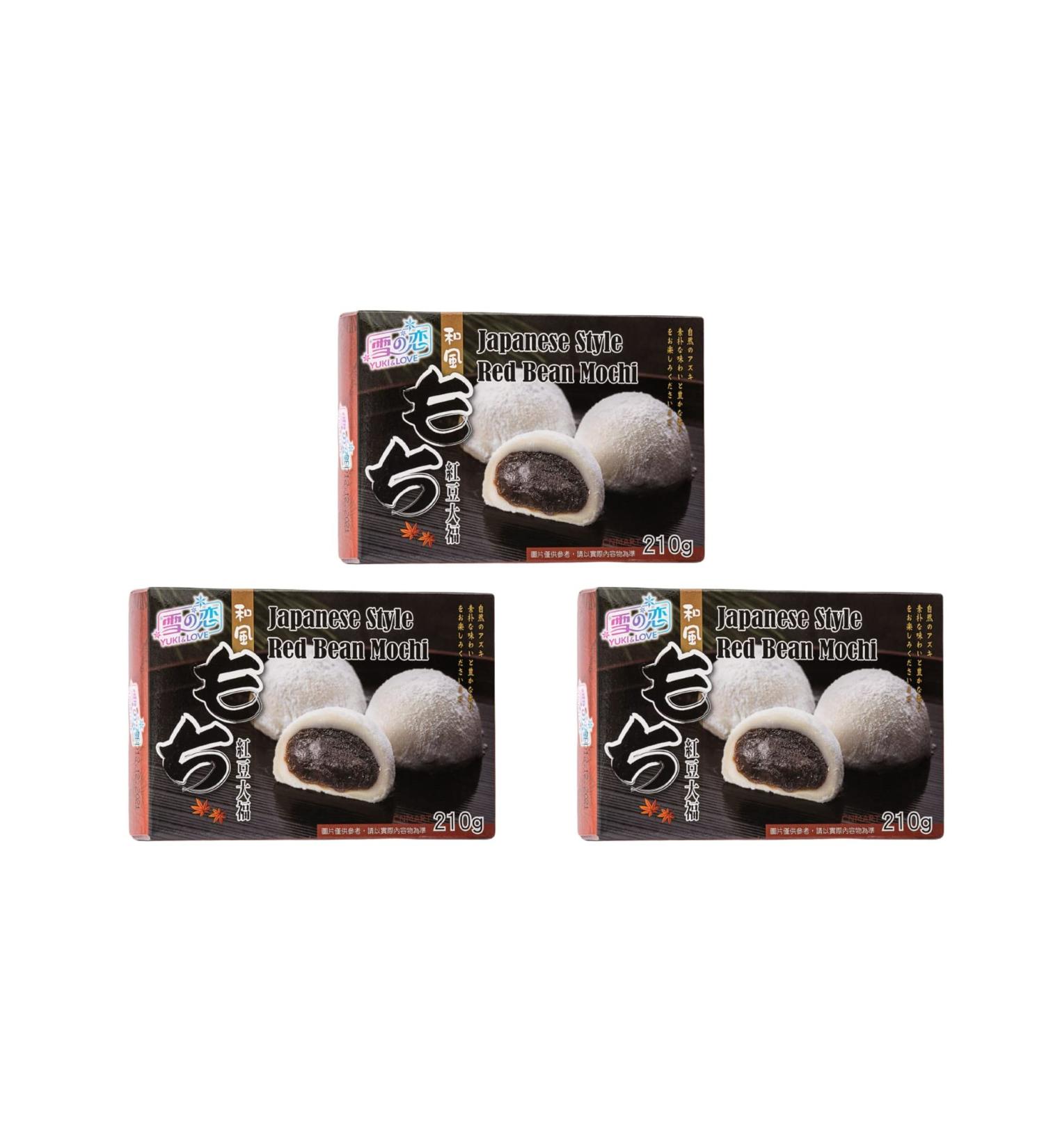 Yuki & Love Red Bean Mochi 210g Daifuku (Pack of 3) by CNMART - Buy Online on SooperMarket.com