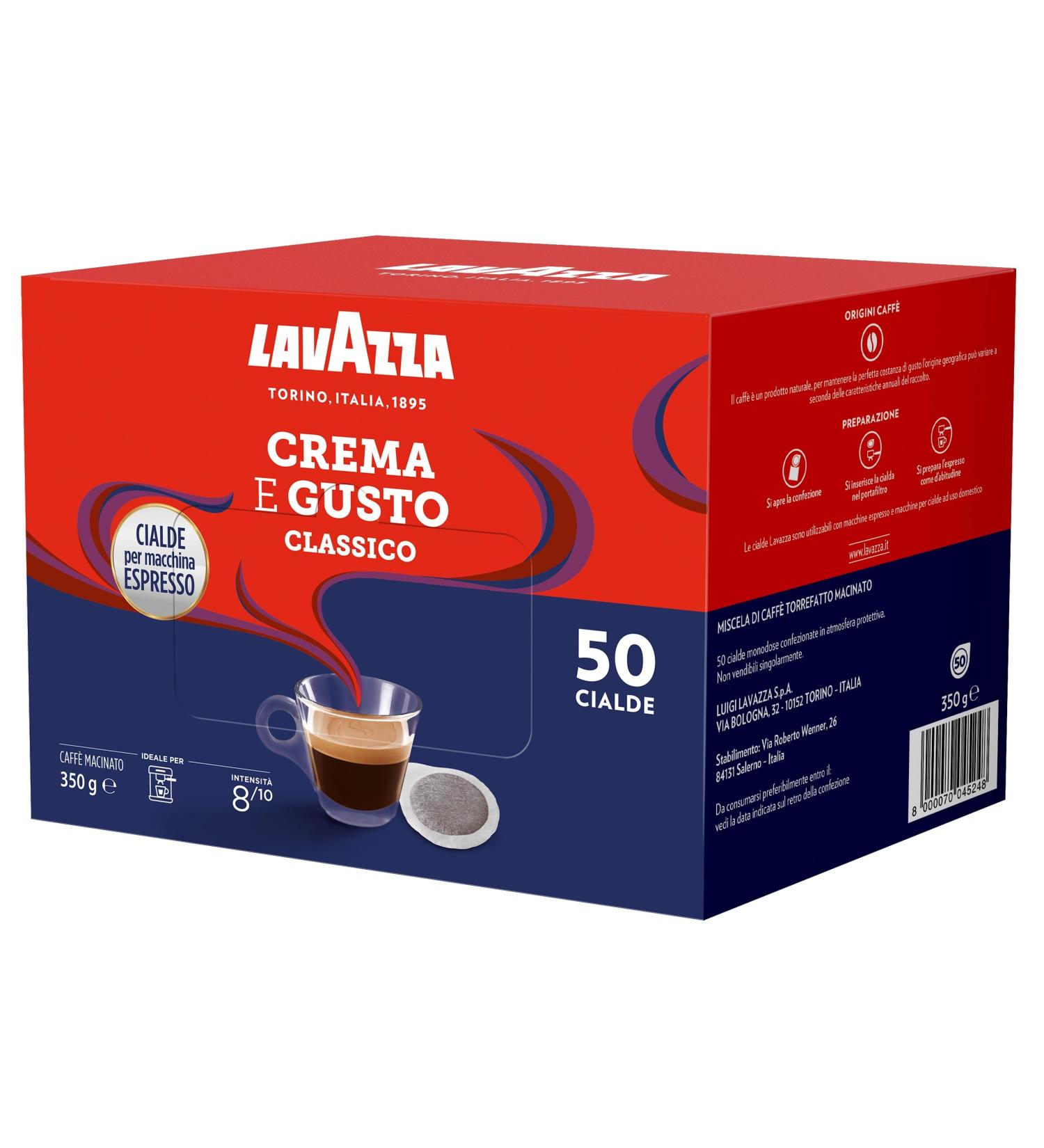 Lavazza Crema e Gusto ESE Coffee Paper Pods (2) 50 count Classico 50 Count (Pack of 2) - Buy Online on SooperMarket.com