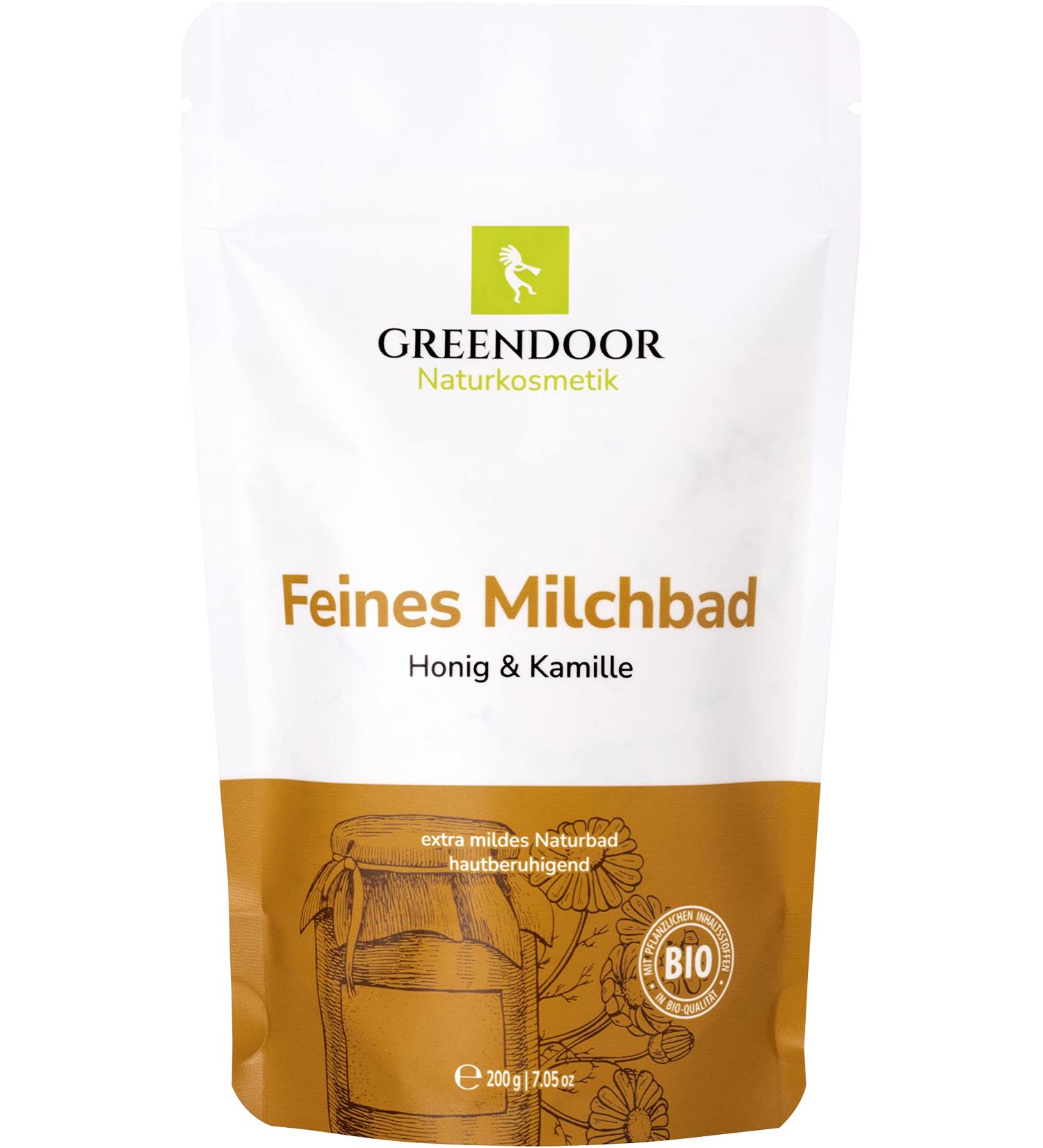 Greenendoor Milk Bath Chamomile Honey 200g | Natural Skin Nourishing Bathing Milk | Biodegradable Relaxation for Women Children & Men - Perfect Swimming Gifts - Buy Online on SooperMarket.com