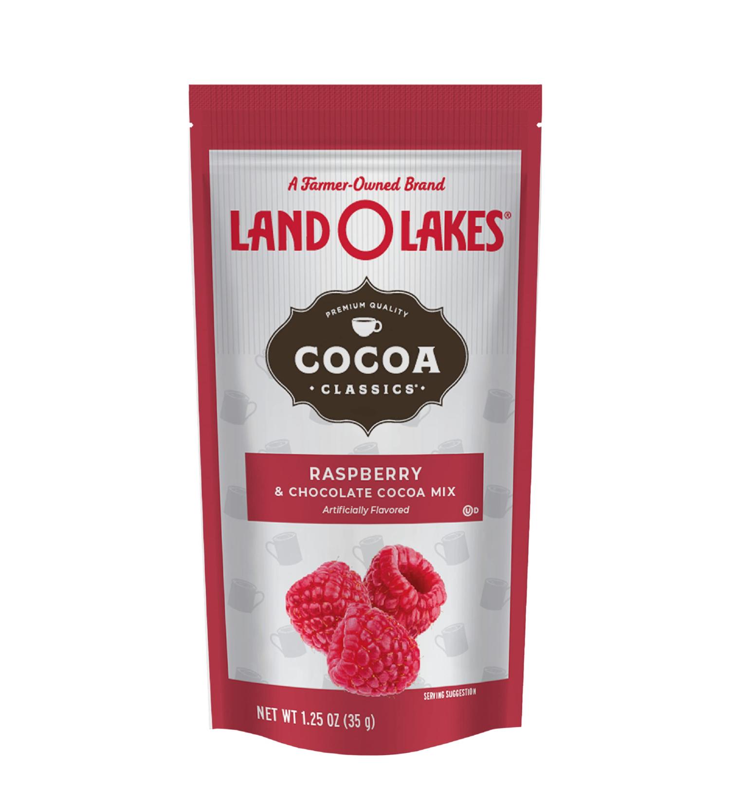 Land O Lakes Cocoa Classics  Raspberry & Chocolate Hot Cocoa Mix  1.25-Ounce Packets (Pack of 36) Raspberry 1.25 Ounce (Pack of 36) - Buy Online on SooperMarket.com