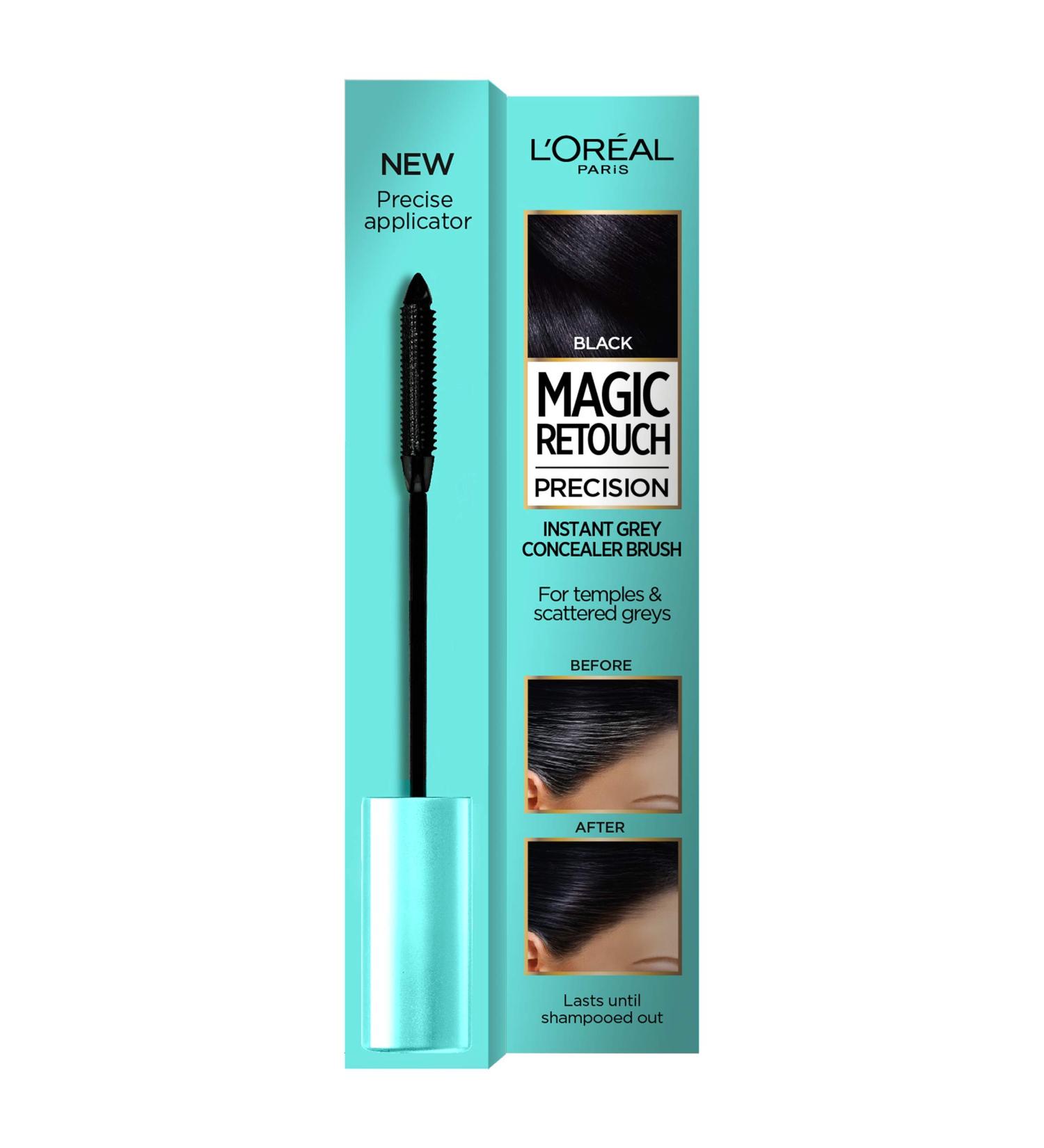 L'Oreal Magic Retouch Black Precision Instant Grey Concealer Brush 8ml - Pack of 1 - Buy Online on SooperMarket.com