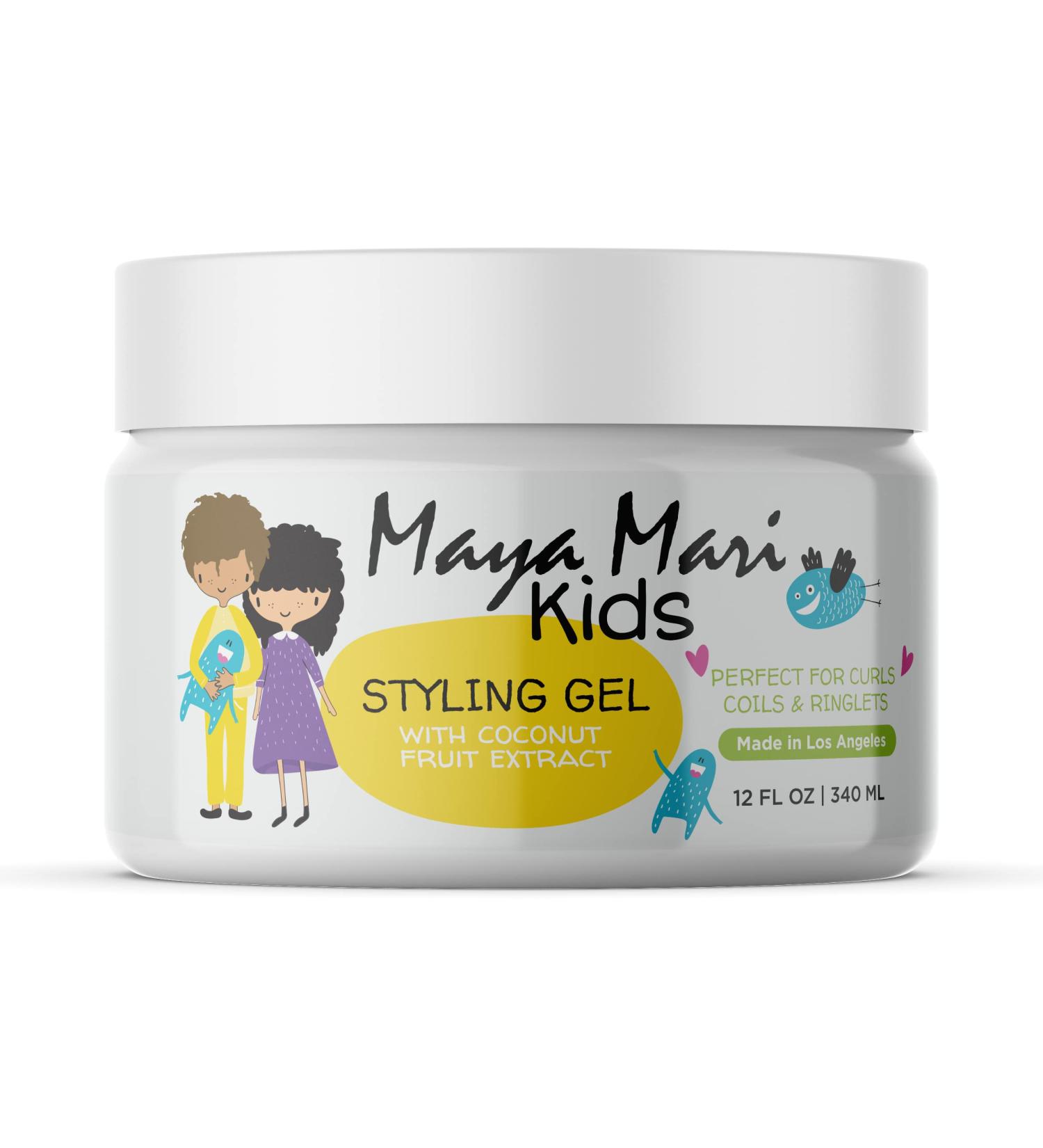 MAYA MARI Kids Hair Styling Gel 12 oz - Coconut Fruit Extract for Textured & Curly Hair - Buy Online on SooperMarket.com