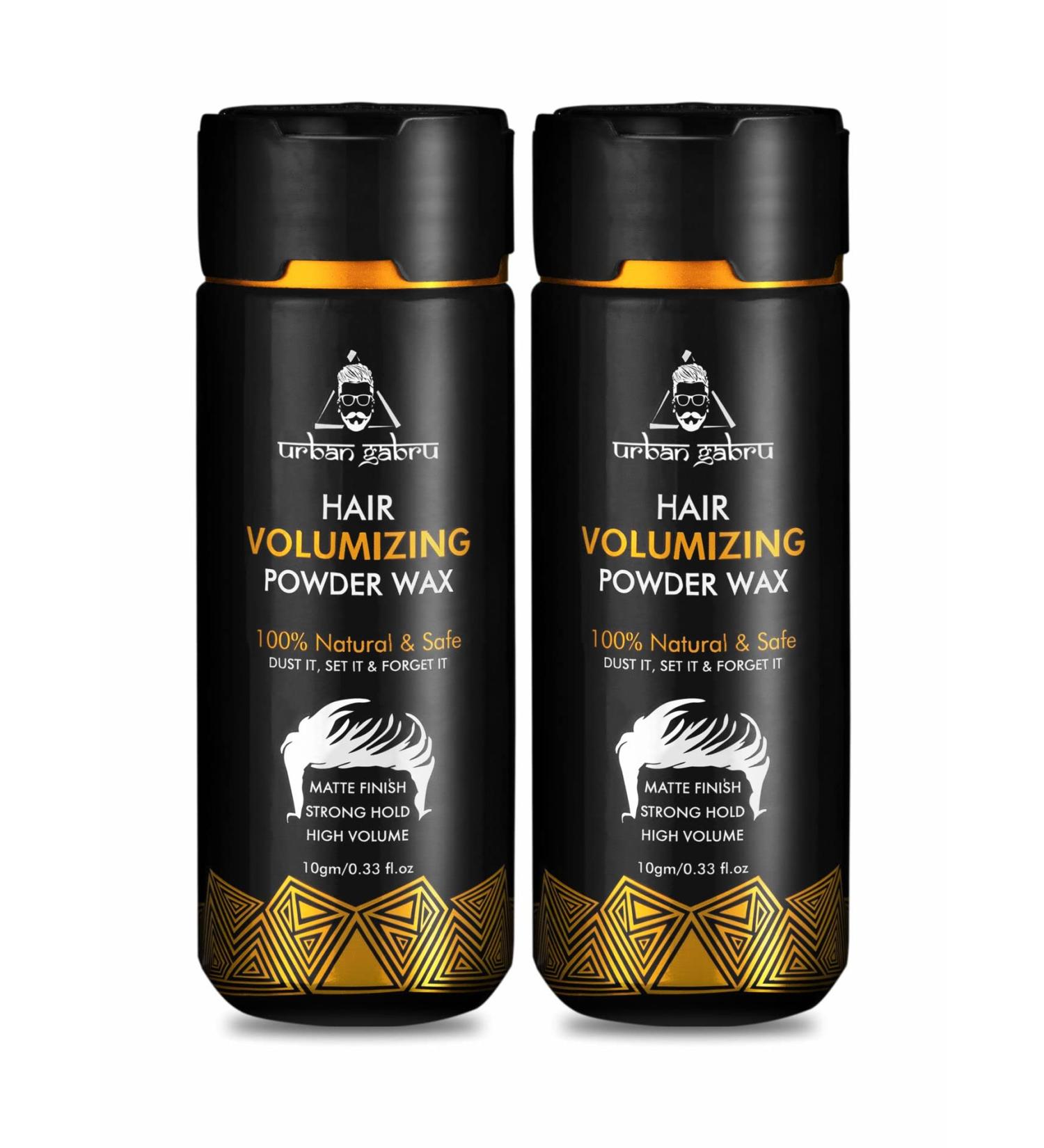 UrbanGabru Hair Volumizing Powder Wax strong hold | Matte Finish | 24 hrs hold | 100% natural & safe hair styling powder (Pack of 2) - Buy Online on SooperMarket.com