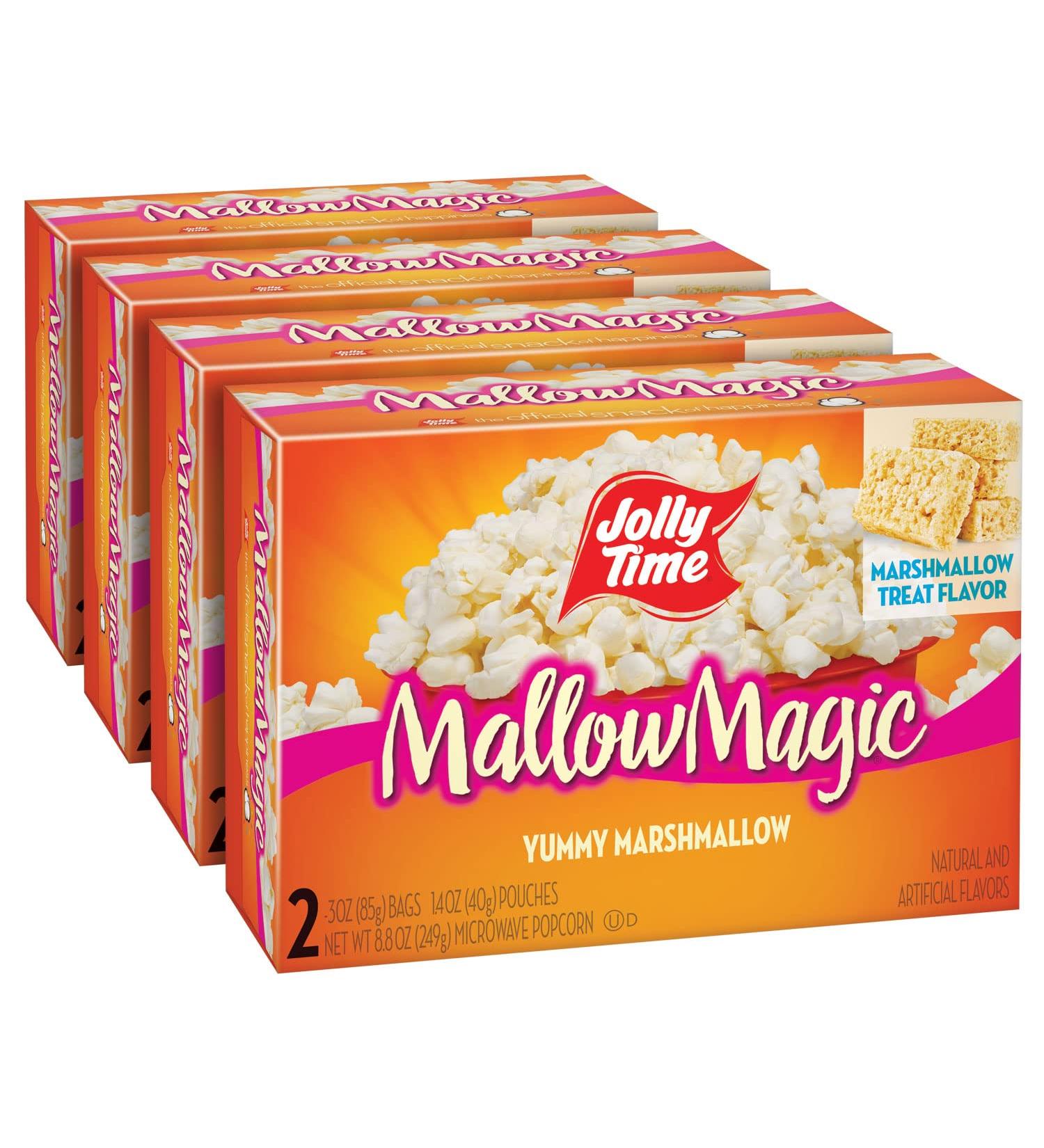 JOLLY TIME Sweet Microwave Popcorn Gluten Free Non-GMO 4 Pack (Mallow Magic 2ct Boxes) 3 oz x 8 - Buy Online on SooperMarket.com