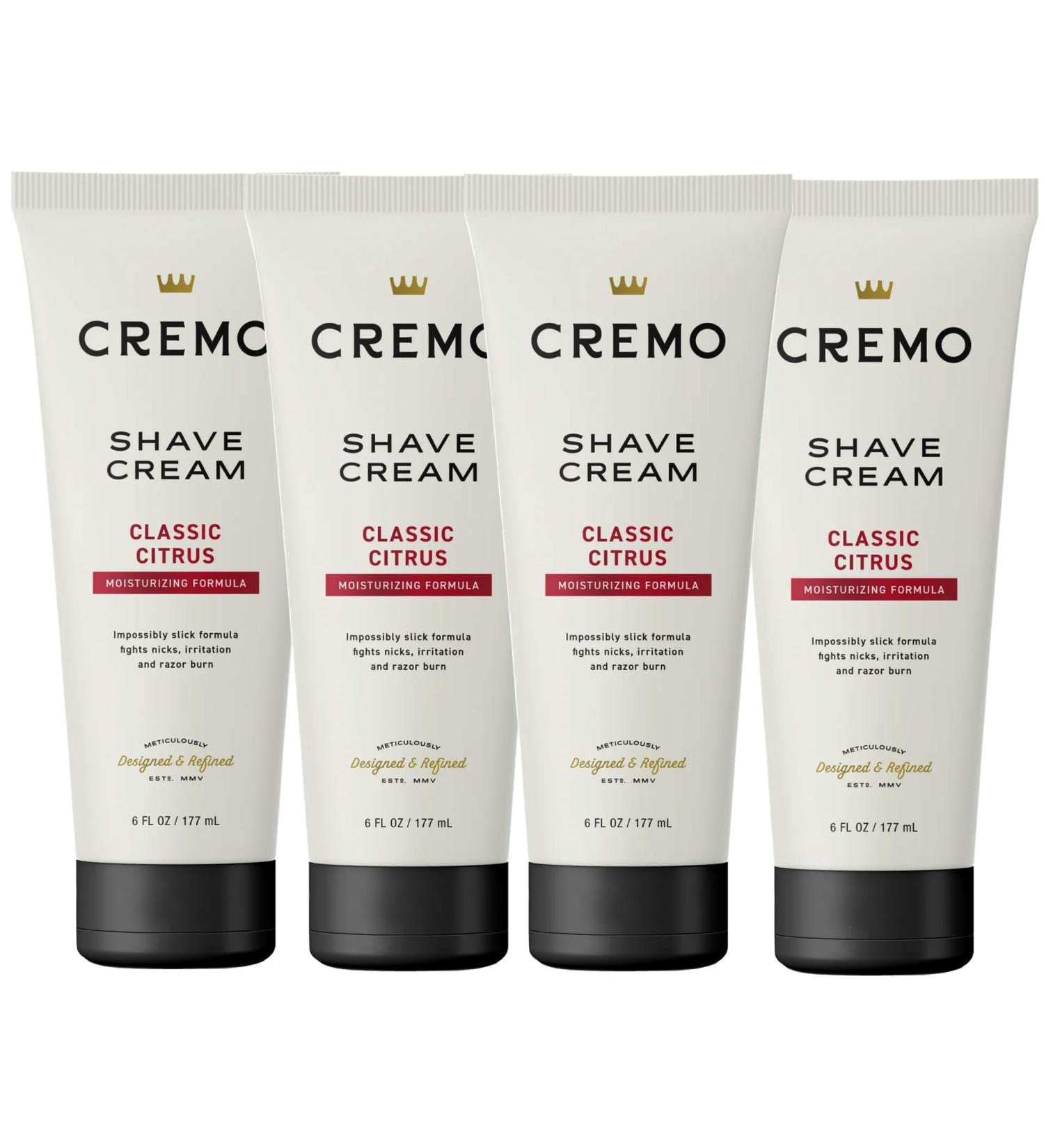 Cremo Original Shave Cream - Superior Men's Shaving Cream (4 Pack 6 oz) | International Shipping Available - Buy Online on SooperMarket.com