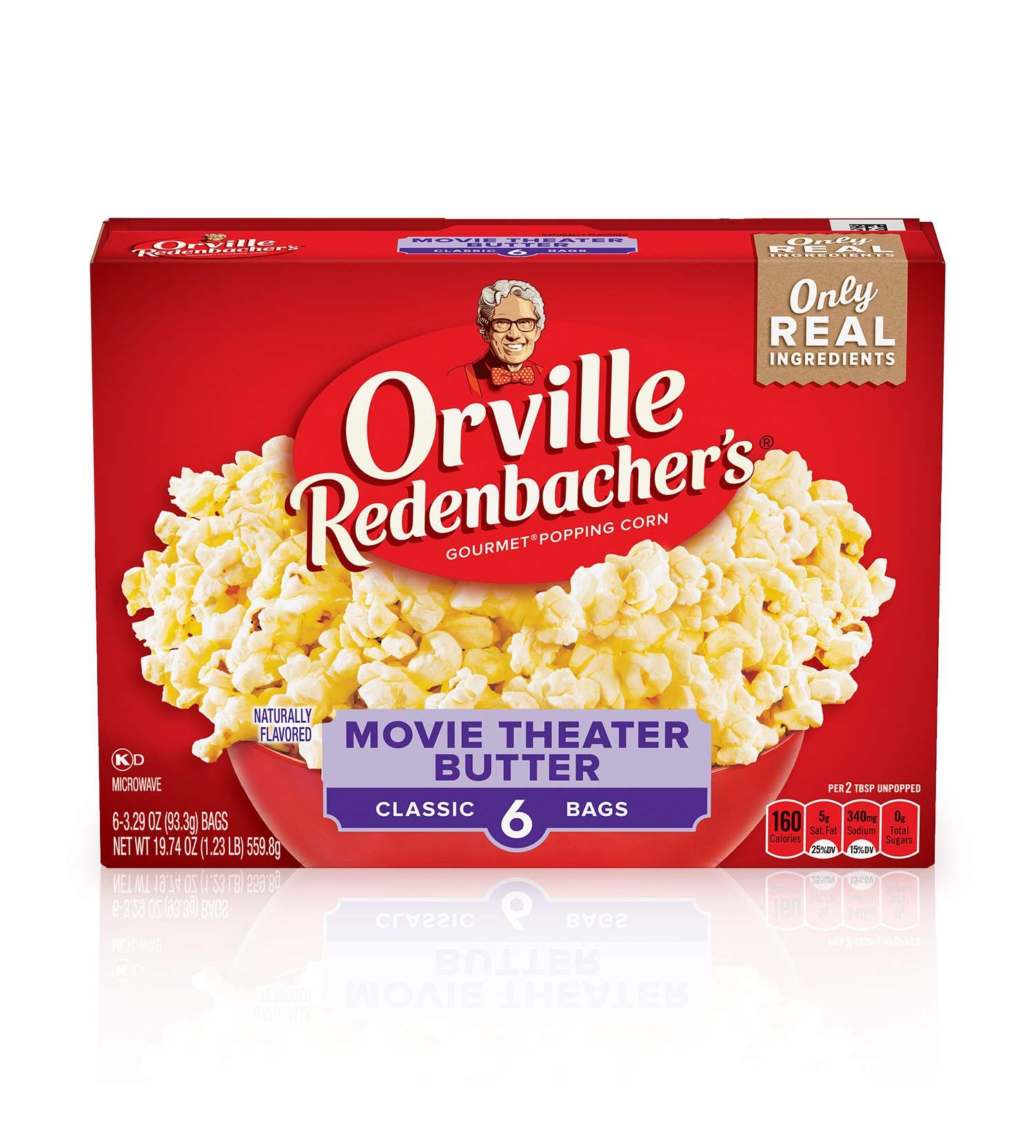 Orville Redenbacher's Naturals Simply Salted Microwave Popcorn 6-Count (Pack of 6) - Movie Theater Butter Flavor - Buy Online on SooperMarket.com