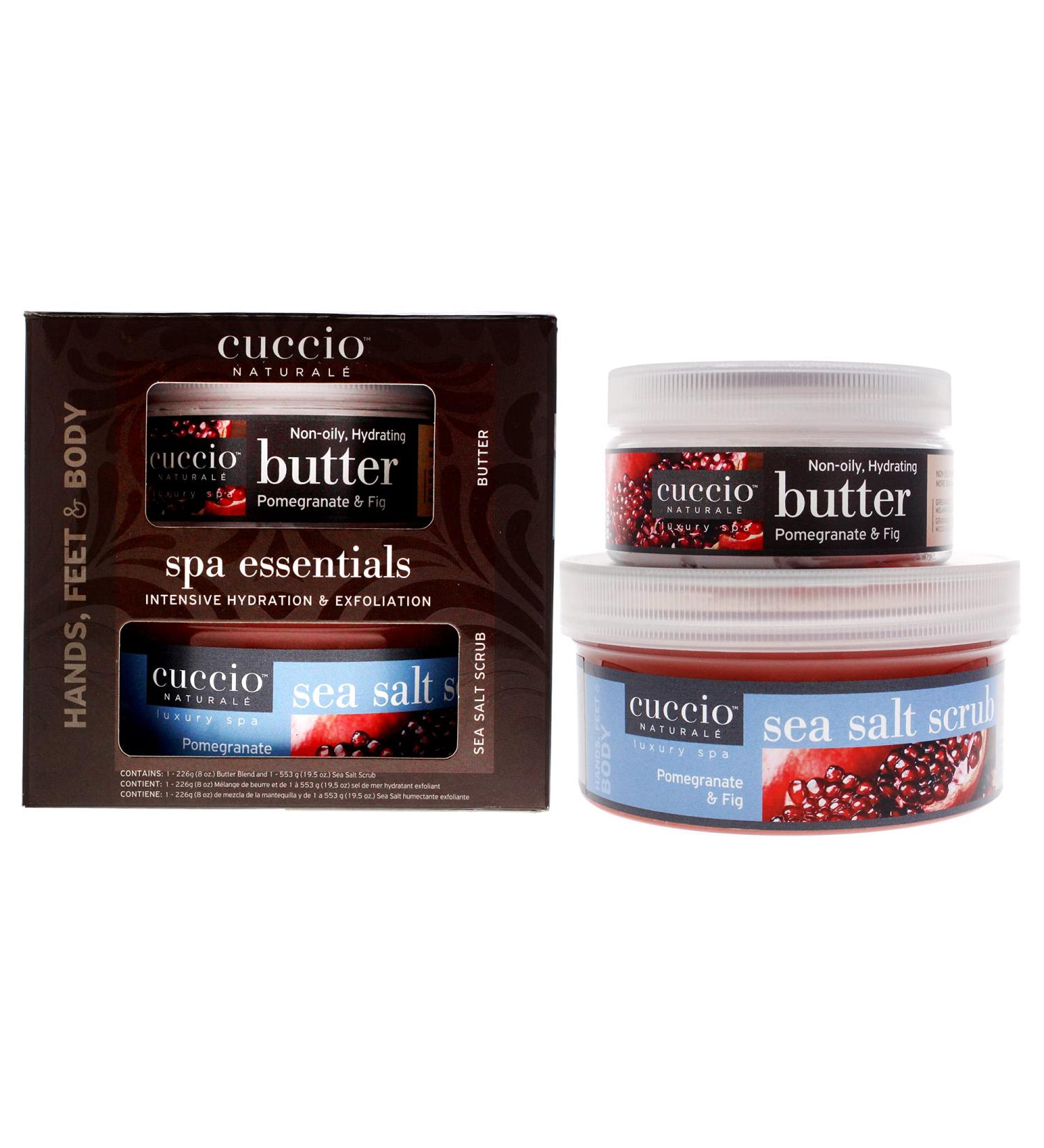 Cuccio Naturale Spa Essential Kit - Essential Oils for Soft Polished Skin - Pomegranate & Fig - International Shipping Available - Buy Online on SooperMarket.com