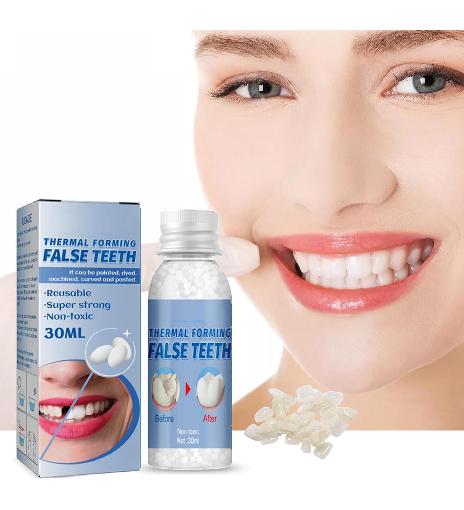 Tooth Repair Kit/Tooth Repair Granules/Cavity Filler for Teeth/Tooth Repair Kit for Chipped Teeth/Moldable False Teeth/Cavity Filler for Teeth/Temporary Filling for Tooth(30g/1floz) - Buy Online on SooperMarket.com
