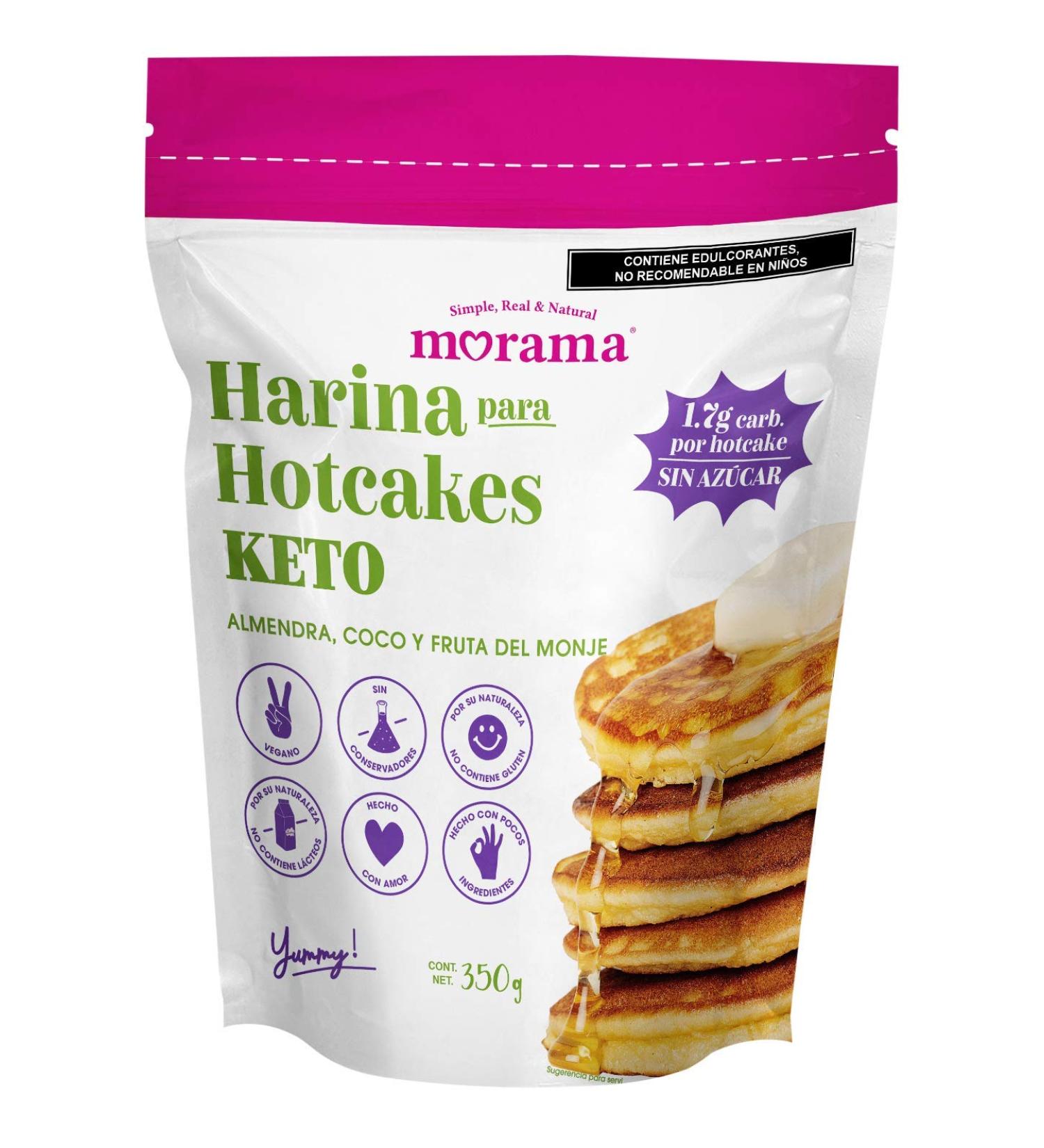 MORAMA Keto Pancake & Waffle Mix - Low-Carb, Dairy-Free, Vegan | Almond & Coconut Flour Blend for Nutritional Ketosis | Breakfast Pancakes & Waffles | 12.3oz (1 Pack) - Buy Online on SooperMarket.com