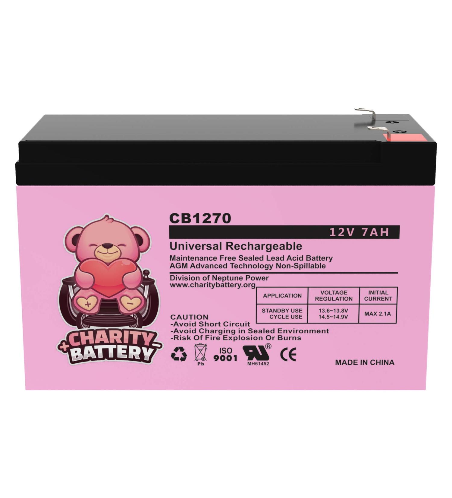CB1270 12V 7AH Sealed Lead Acid Rechargeable Battery for Security Fire Alarms - International Shipping Available - Buy Online on SooperMarket.com