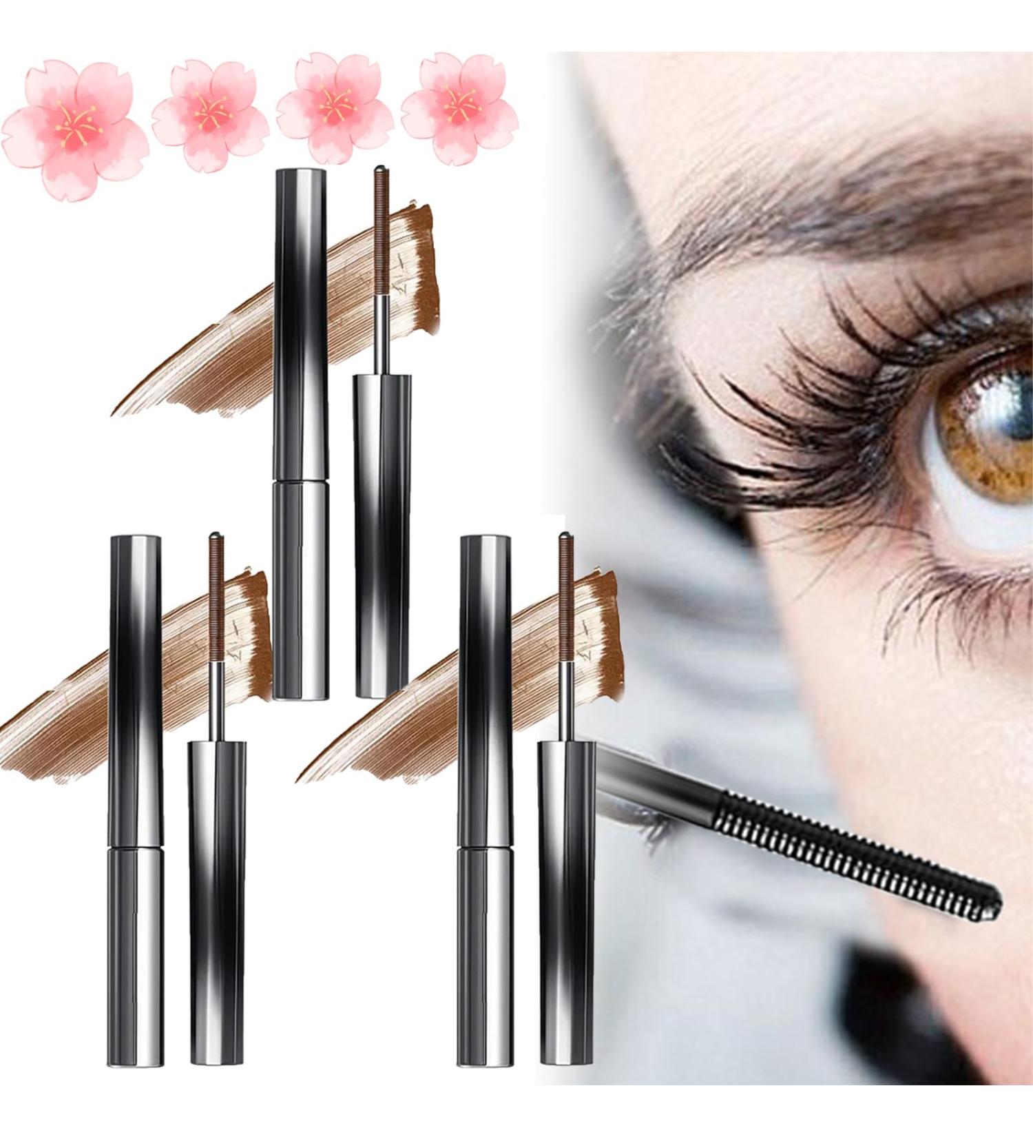 Olivia Blaire Iron Wand Mascara Vervaci Iron Rod Mascara Nour Iron Wand Mascara Waterproof Metal Rod Metal Wand Mascara Bristle Less Metal Mascara Curling Eyelash Metal Mascara (3*Brown) - Buy Online on SooperMarket.com