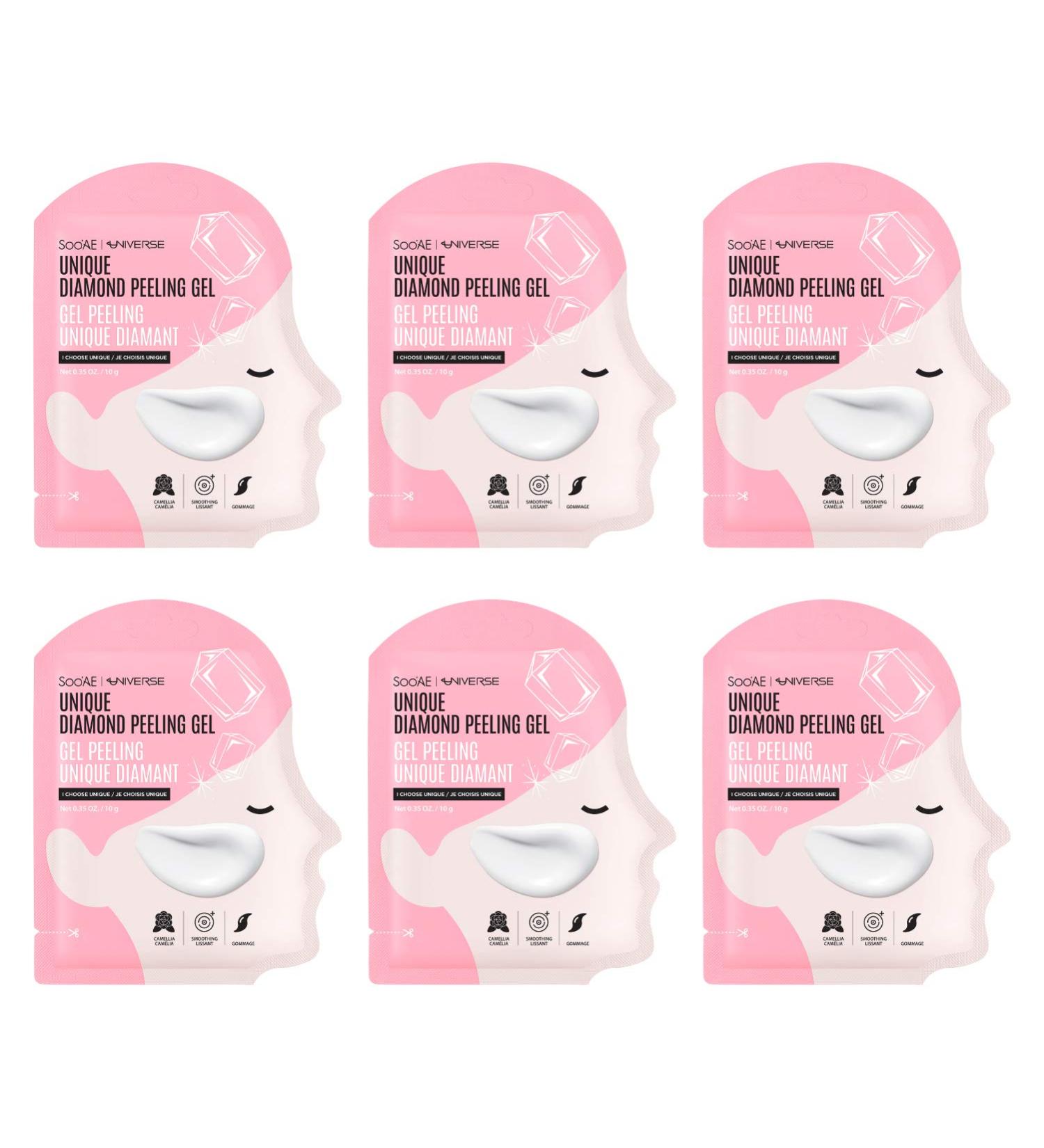 Soo AE Diamond Brightening Peeling Gel Sachet - Gentle Exfoliator with Vitamin C & E | Brightening Gommage | Made in Korea | 6 EA - Buy Online on SooperMarket.com