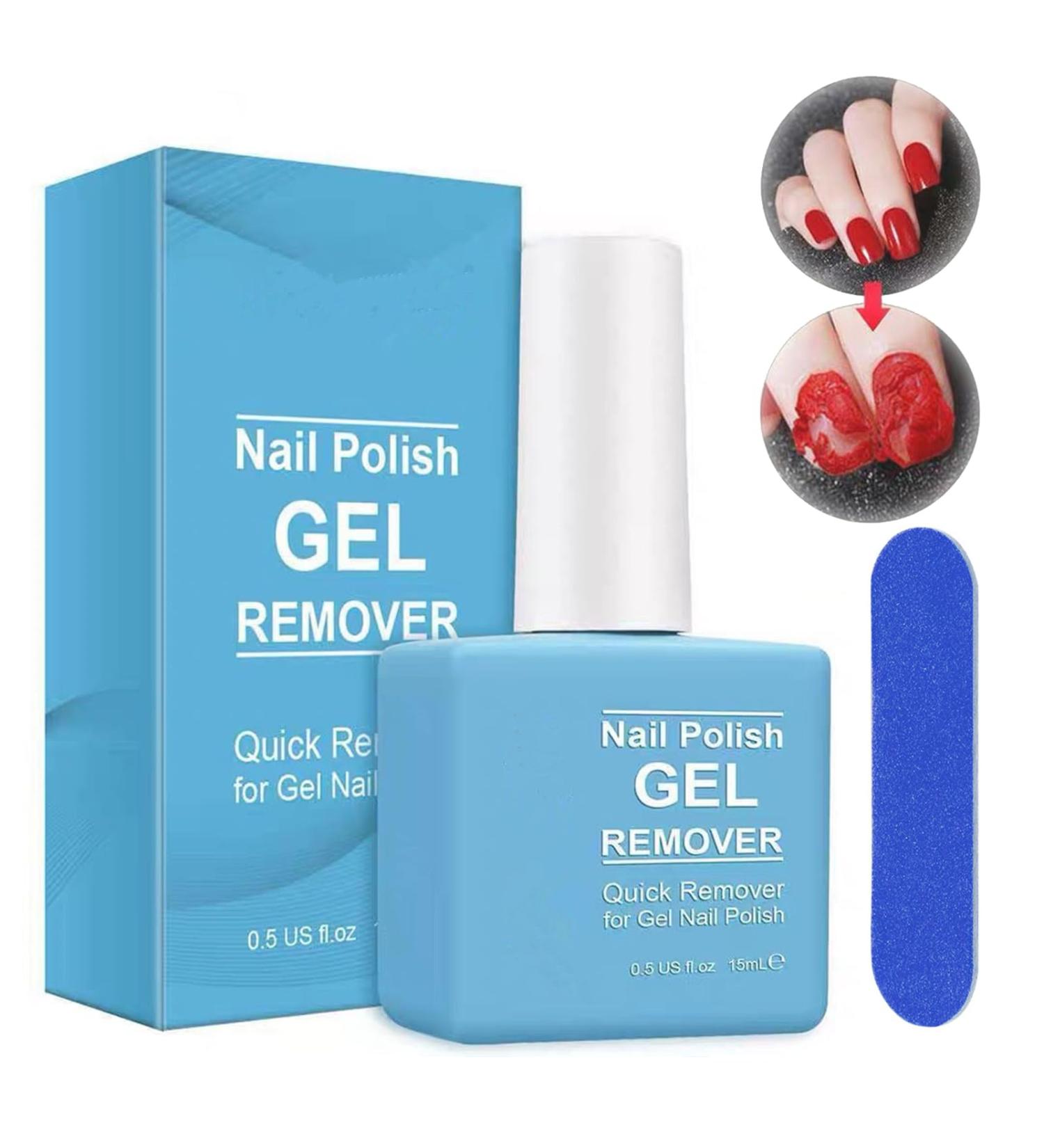 Gel Nail Polish Remover - Safe & Easy Quick Gel Polish Remover For UV Plastic Acrylic Natural Nails etc 2-3 Min Time-Saving And Hassle-Free Non-Irritating Gel Remover Nail Varnish Remover - Buy Online on SooperMarket.com
