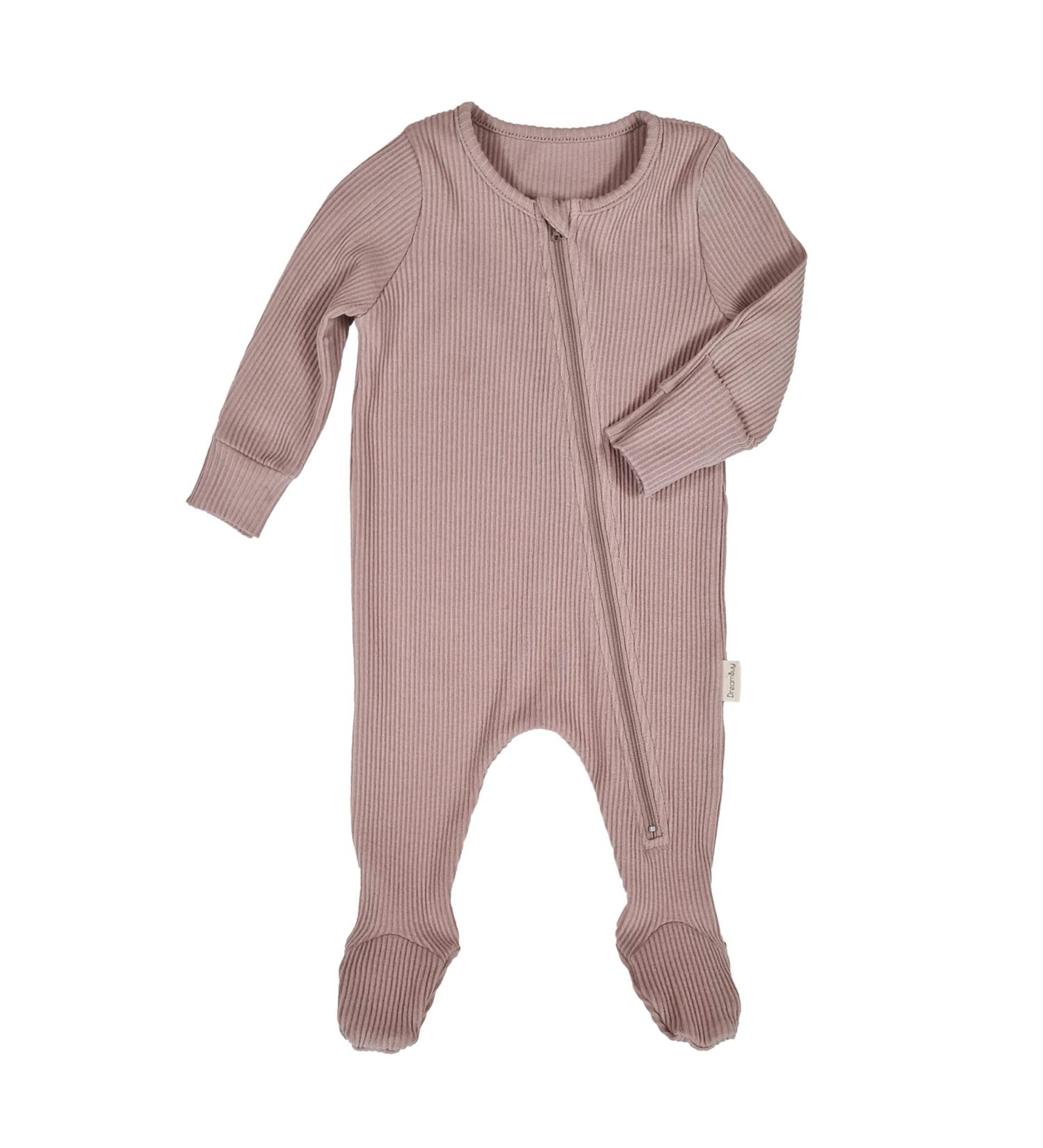 DreamBuy Unisex Baby Sleepsuits | Ribbed Cotton | 18-24 Months | Footed/Footless | Velvet Mocha - Buy Online on SooperMarket.com