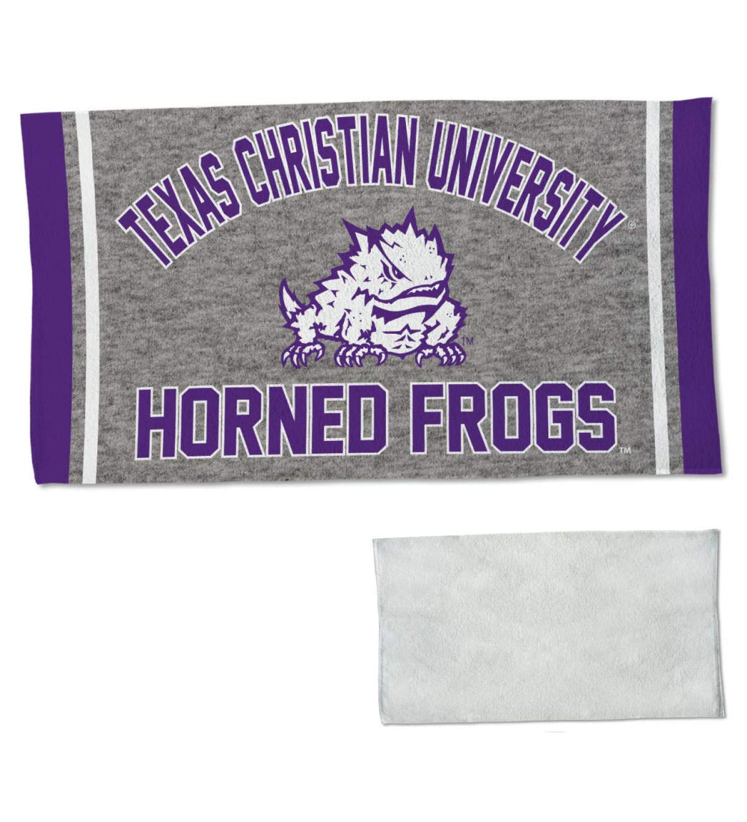 TCU Horned Frogs Workout Exercise Towel by McArthur - Officially Licensed NCAA Towel - Buy Online on SooperMarket.com