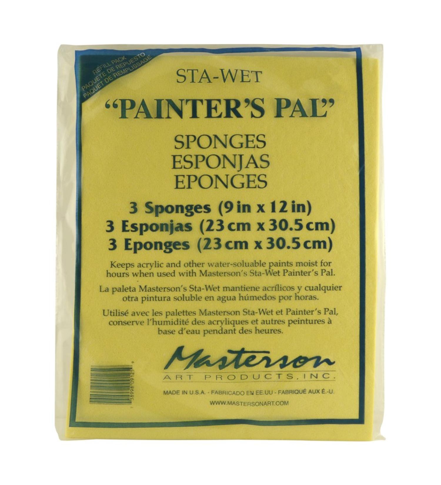 Masterson Sta-Wet Palette Painters Pal, 3 Pack