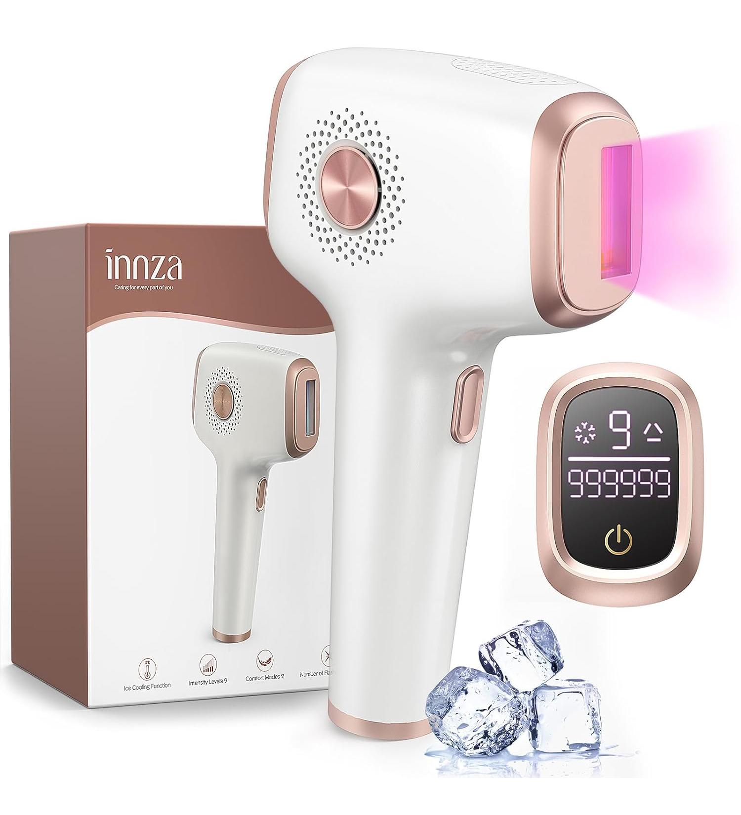 Laser Hair Removal Device with Ice Cooling Care - Permanent & Painless IPL Hair Remover for Women - 999,999 Flashes - Ideal for Armpits, Legs, Arms, Bikini Line - 1-White - Buy Online on SooperMarket.com