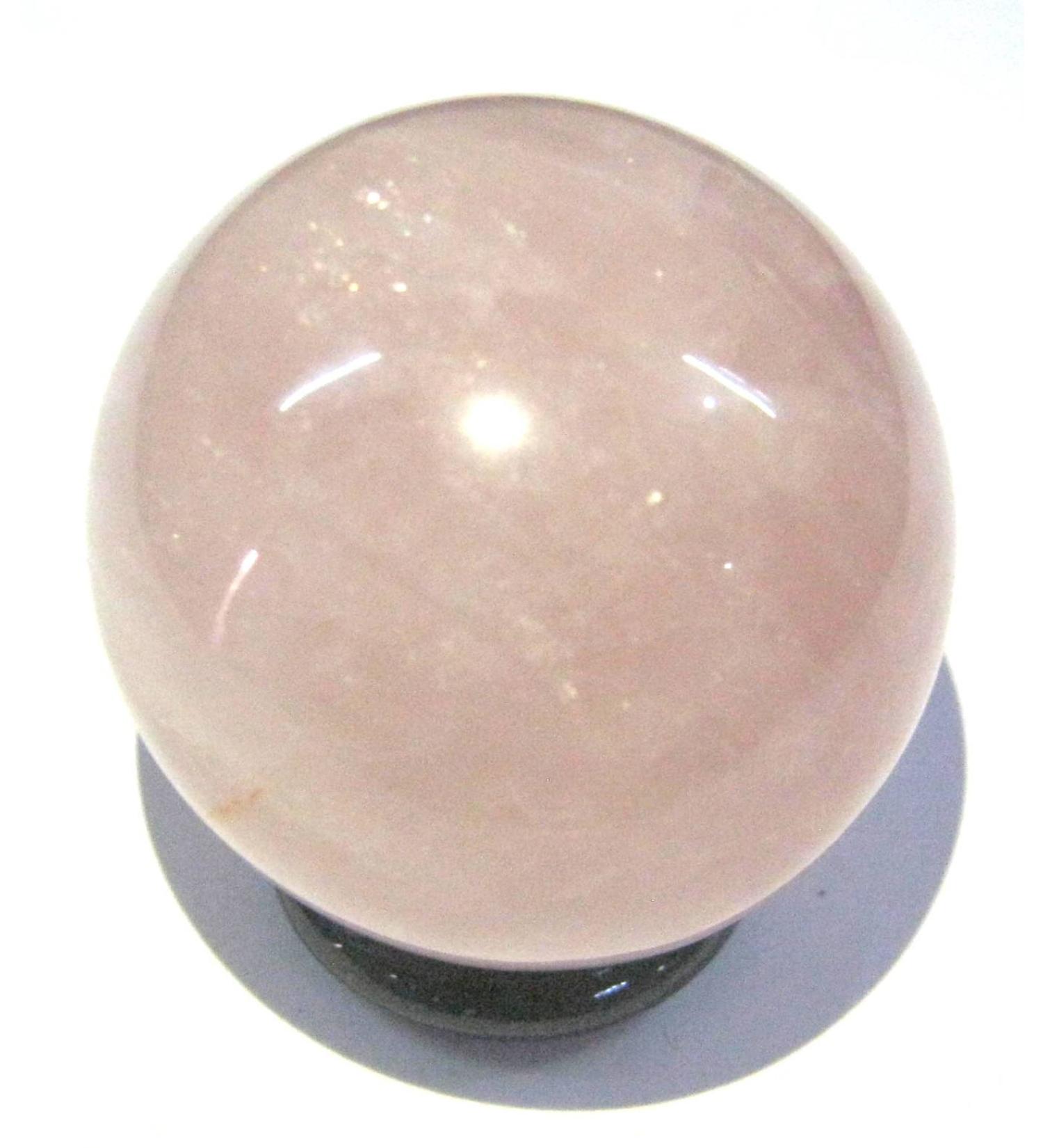 Crystal Miracle Natural 146 Grams Rose Quartz 46 MM Sphere Crystal Healing Reiki FENG Shui Home Office Gift Energy Meditation Love Health Wealth Relations Metaphysical Gemstone Spiritual Power - Buy Online on SooperMarket.com