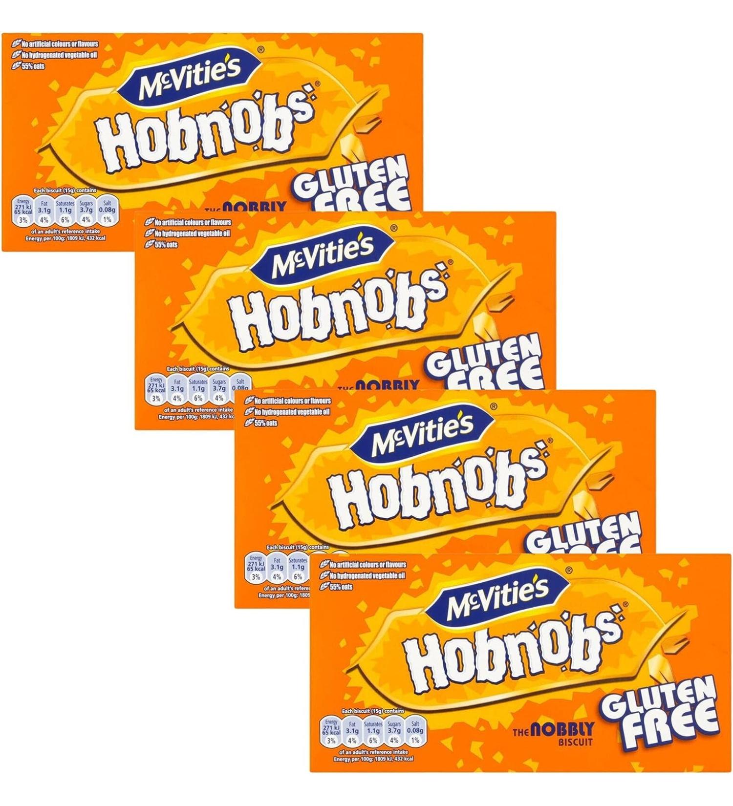 McVitie's Gluten Free Hobnobs 4X 150g Multipack - Gluten-Free Biscuits for Snacking - Buy Online on SooperMarket.com