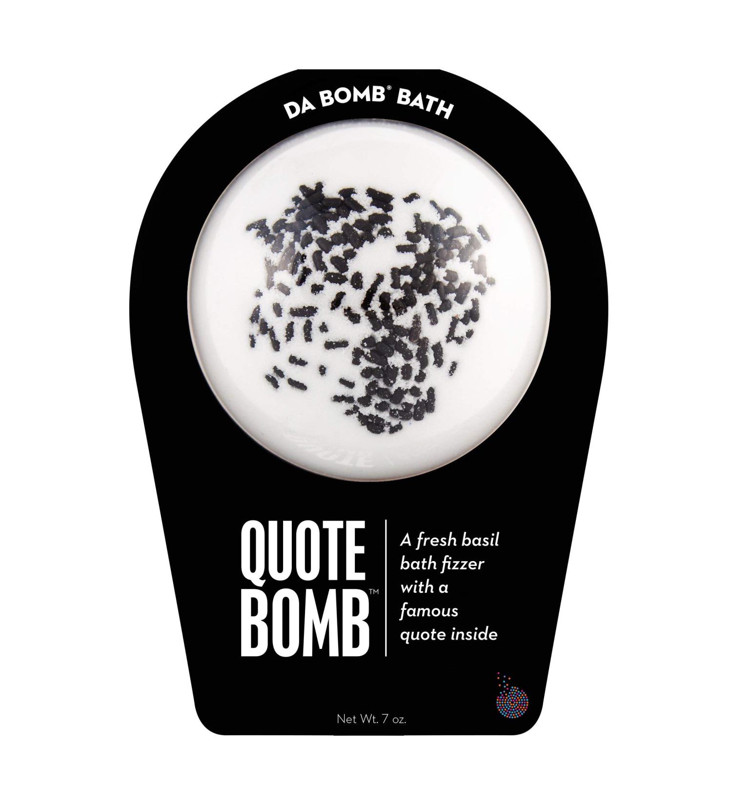 Da Bomb Quote Bath White Fresh Basil (612) 7oz - Luxurious Bath Bomb for a Relaxing Experience - Buy Online on SooperMarket.com
