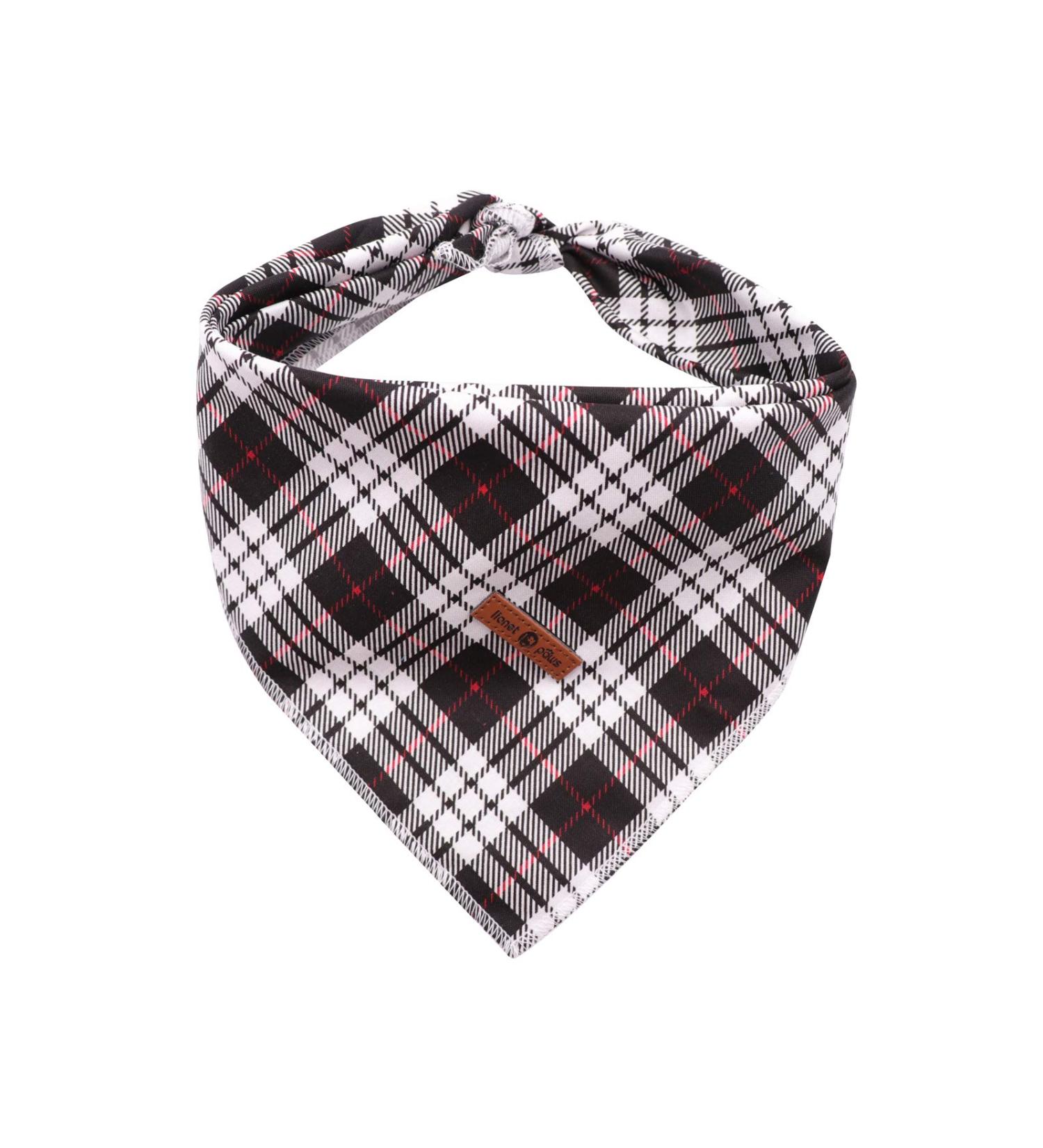 Shop Lionet Paws Black Checked Dog Bandana - Stylish Headscarf for Small Medium & Large Dogs (1-Pack) - Buy Online on SooperMarket.com