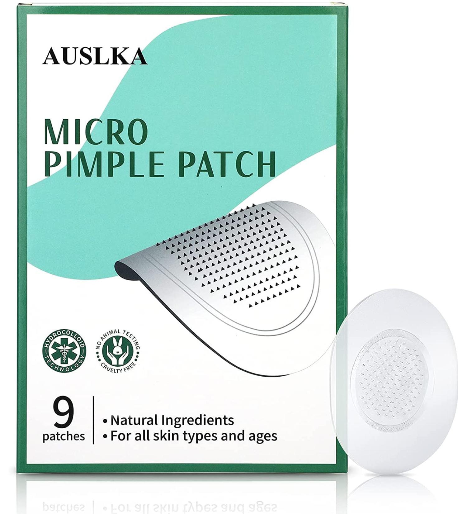 AUSLKA Blemish Patch Hydrocolloid Blemishes Patch Dots for Face Zit Patches Zit Stickers (9 Patches) 9 count (Pack of 1) - Buy Online on SooperMarket.com