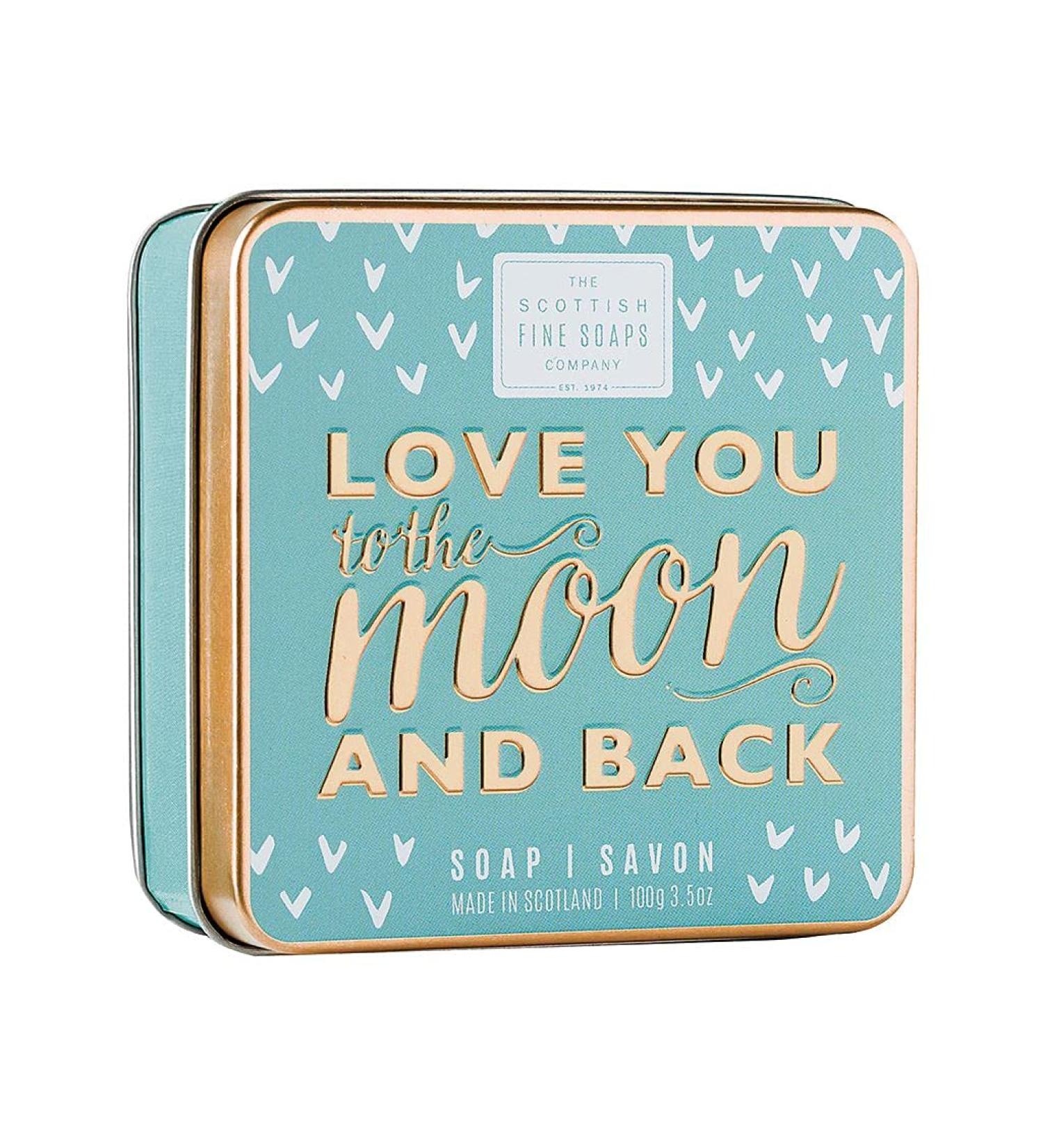 Scottish Fine Soaps Love You To The Moon & Back Soap Tin 100g