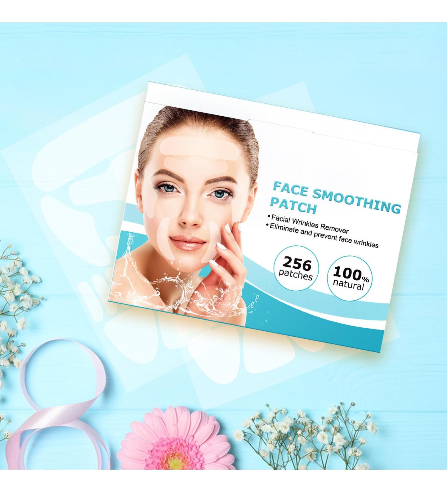 HXTMKT Forehead Wrinkle Patches Face Wrinkle Patches Reduce Wrinkles for Frown Forehead Crow Feet Eye Smile Line Face Mouth Corner Overnight Silicone Face Tape Anti Wrinkle Patch (256 ct) - Buy Online on SooperMarket.com
