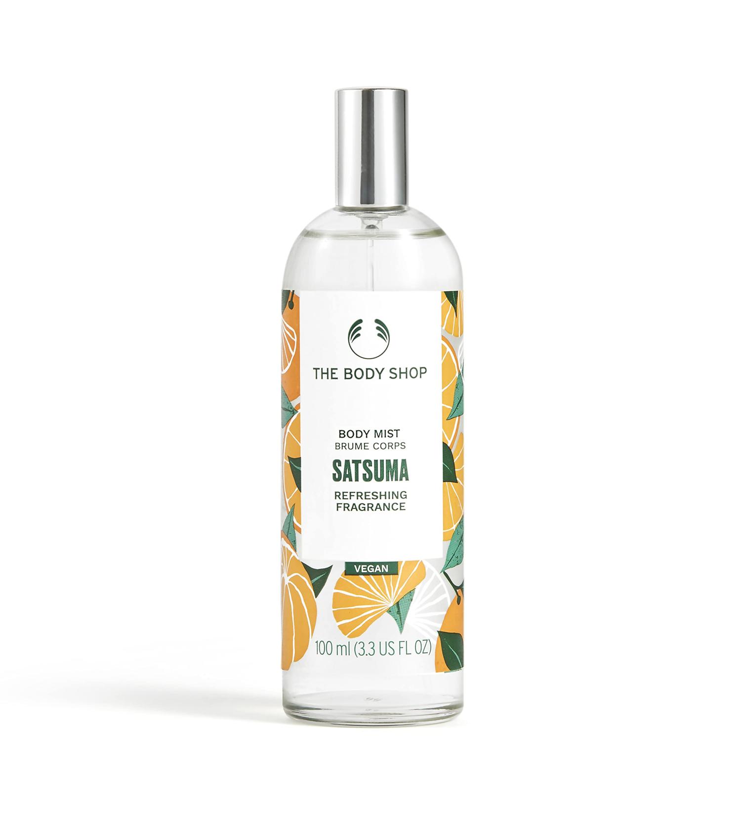 The Body Shop Satsuma Body Mist Refreshes and Cools with a Citrus Scent Vegan 3.3 oz - Buy Online on SooperMarket.com