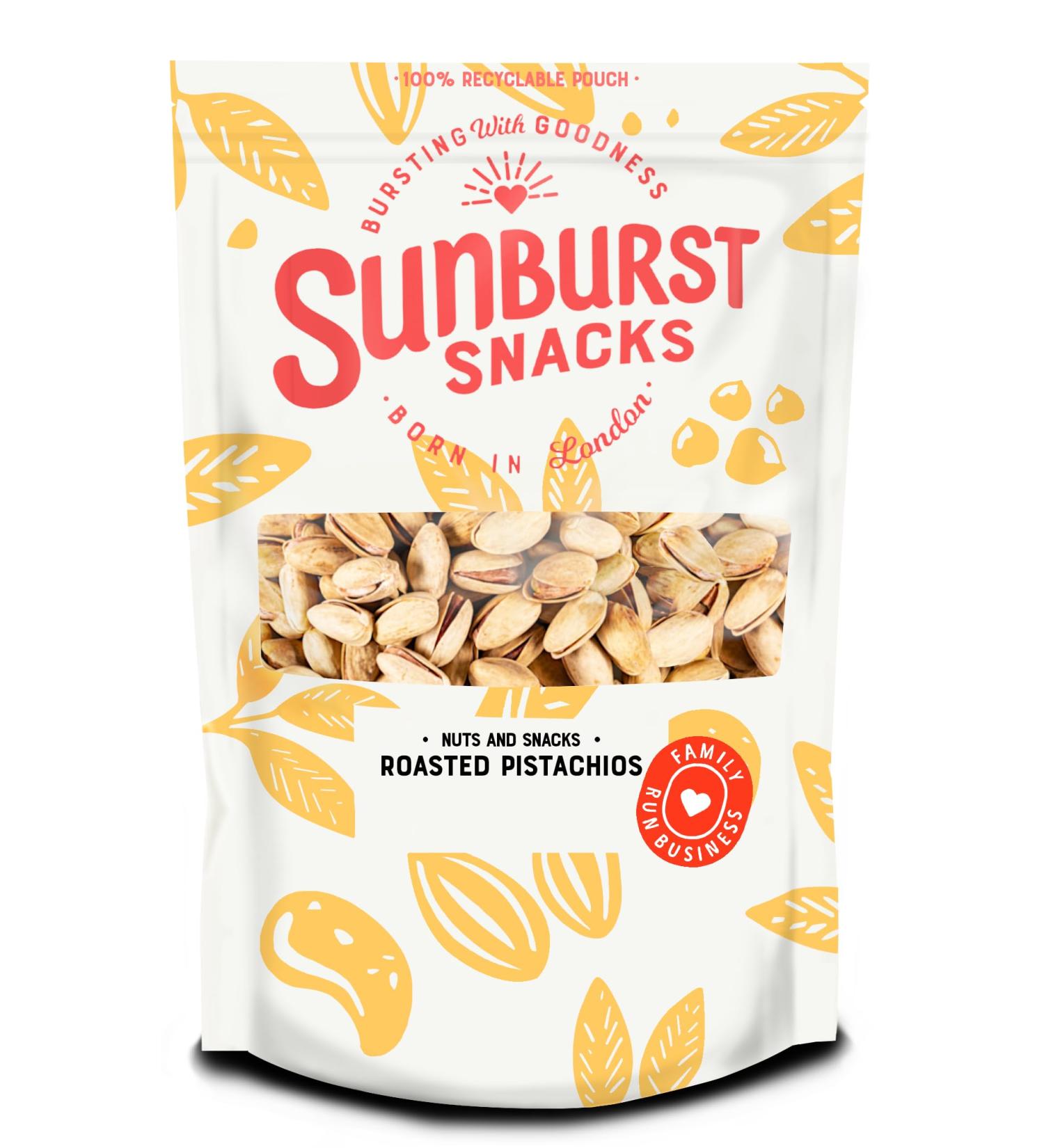 Sunburst Pistachio Nuts Jumbo Dry Roasted and Salted Non GMO (No Oil) 500 g - Buy Online on SooperMarket.com