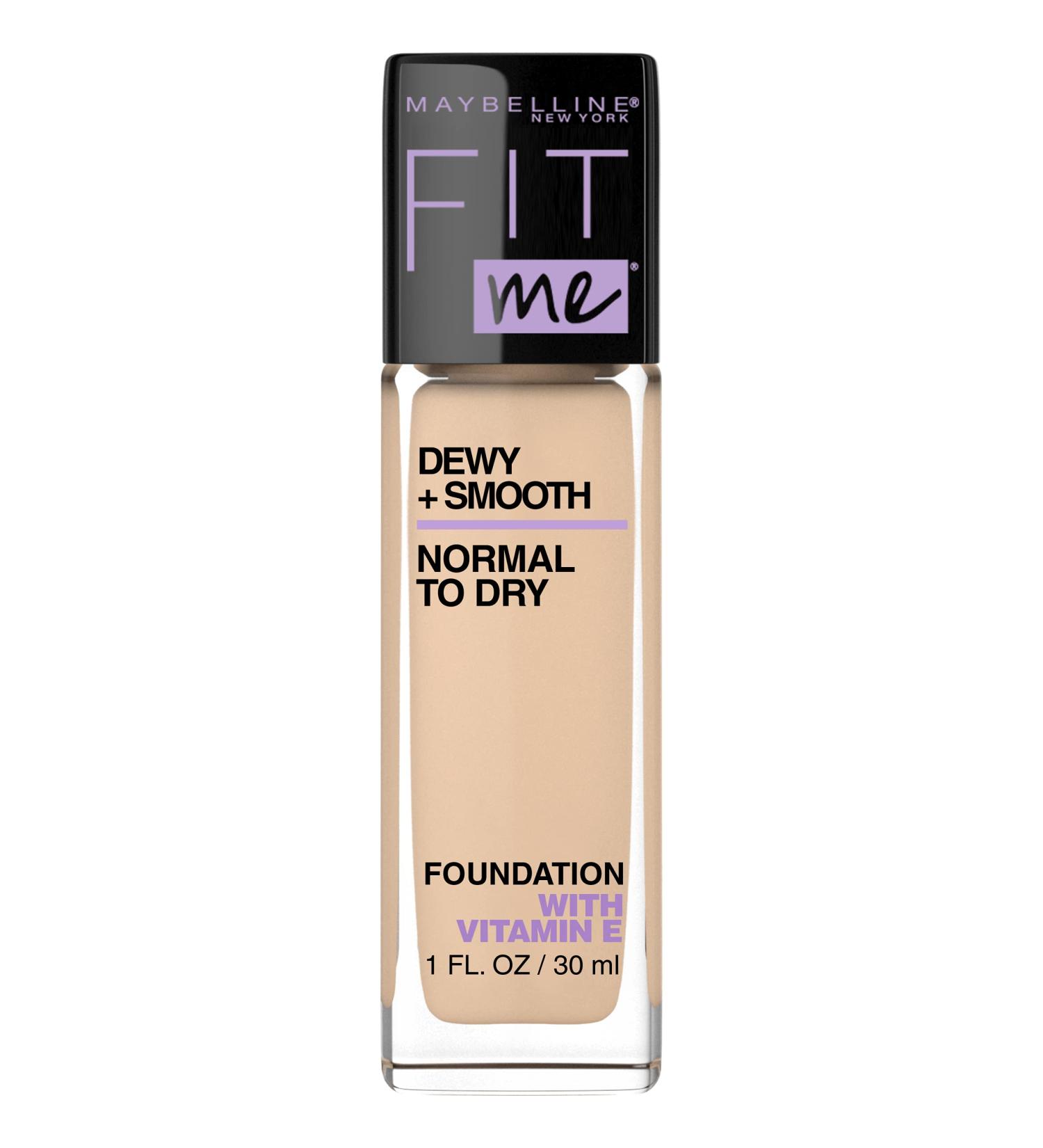 Maybelline Fit Me Dewy & Smooth Foundation 120 Classic Ivory | 1 fl oz (30 ml) - Flawless Glow - Buy Online on SooperMarket.com