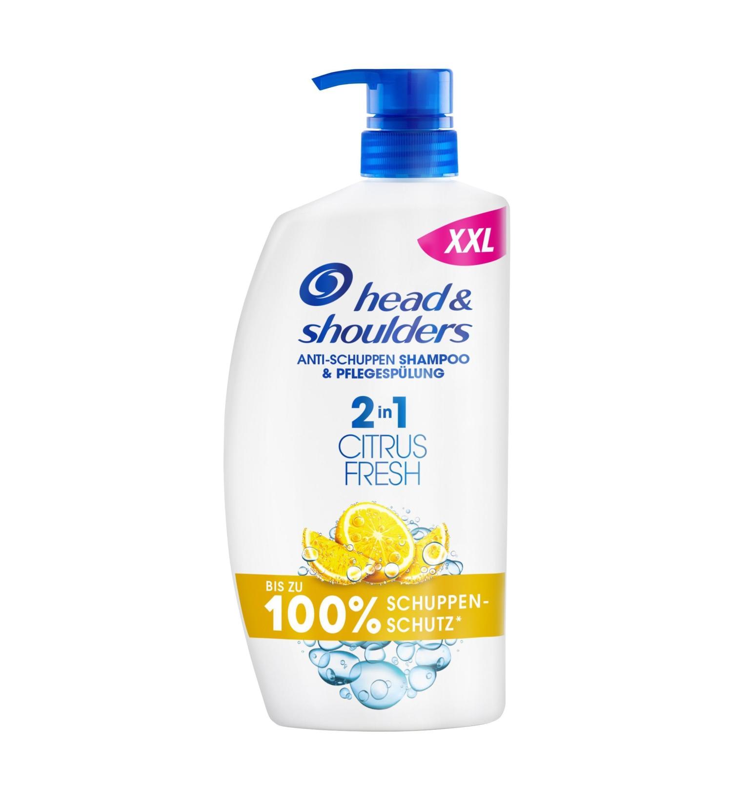Head & Shoulders Citrus Fresh 2in1 Anti-Dandruff Shampoo 800ml - Up to 100% Dandruff Protection | Greasy Hair Solution | Daily Use | Citrus Fragrance - Buy Online on SooperMarket.com