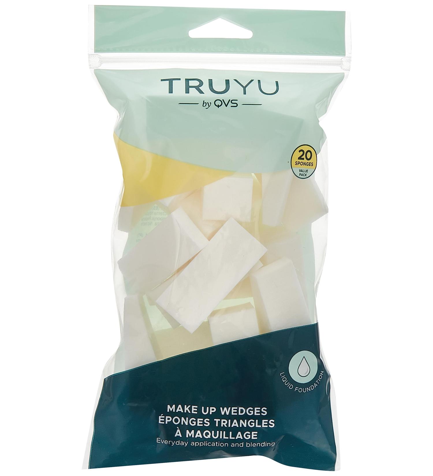 Truyu Makeup Sponges Wedges (20PK) - Ideal Size for Makeup Bag; Perfect Blender for Foundation, Liquid Creams, and Powder - Buy Online on SooperMarket.com
