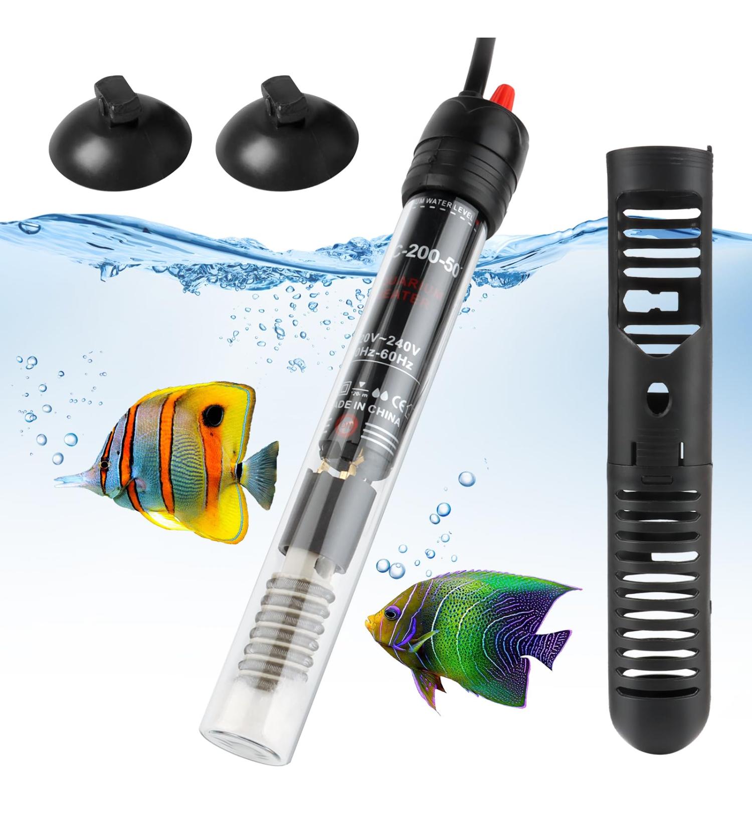 50W Adjustable Aquarium Heater with Suction Cups | LWMTT Temperature Control for Fish Tanks (20-34 ) - Buy Online on SooperMarket.com
