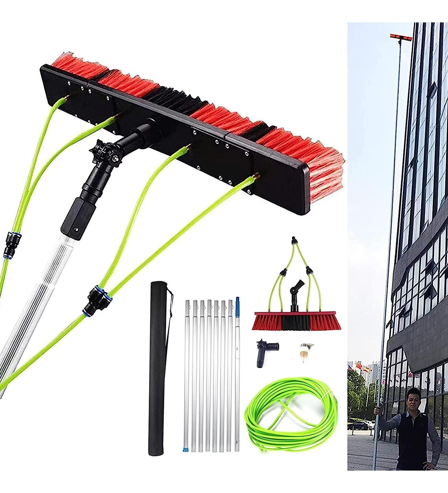5-12m Extension Pole Window Washer Combo Telescopic Pole Window Cleaning Extension Pole for Cleaning Windows 35cm Brush Head 4M/13FT - Buy Online on SooperMarket.com