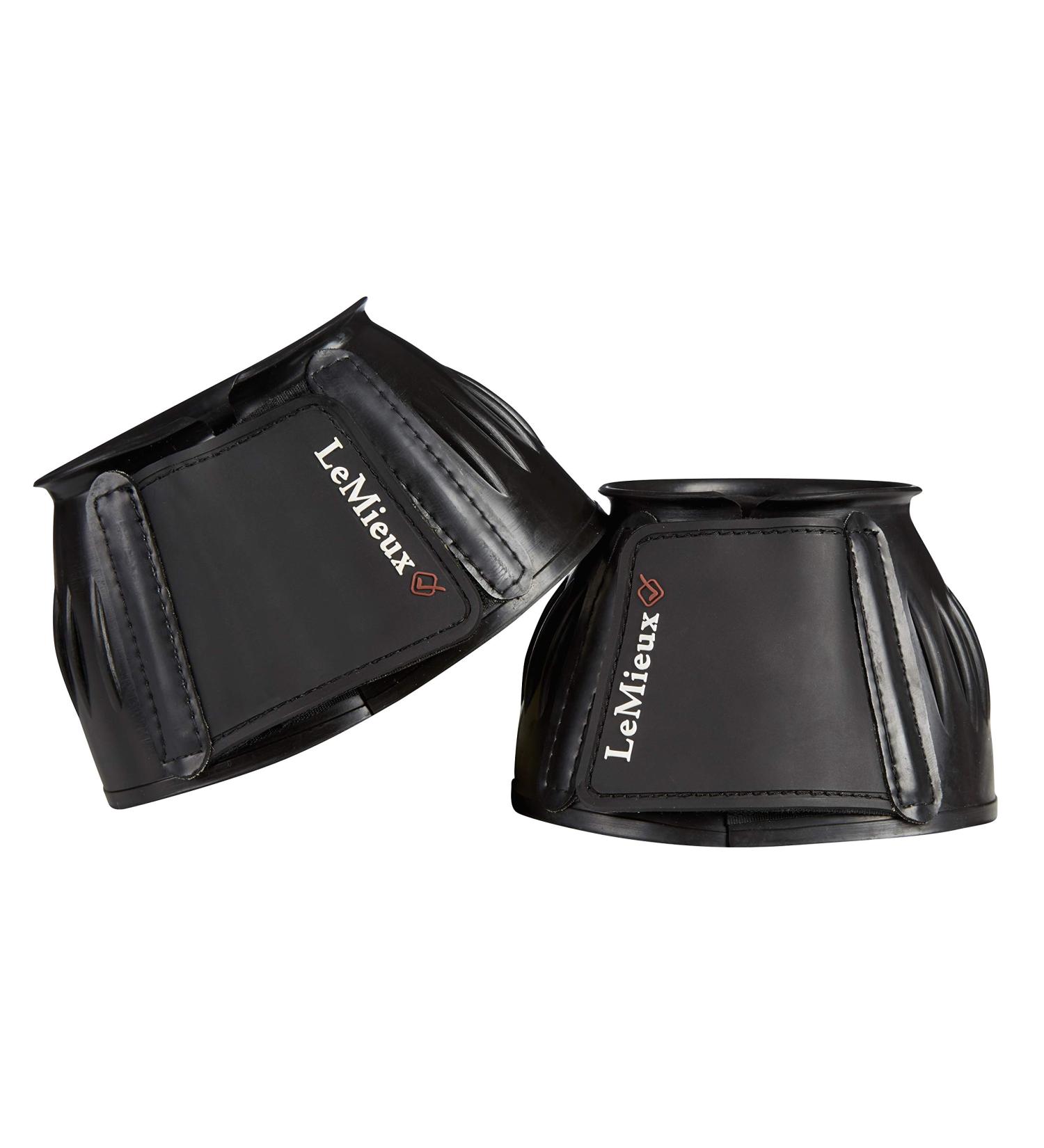 LeMieux Black Rubber Bell Overreach Horse Boots - Protective Gear and Training Equipment - Equine Boots Wraps & Accessories Medium Black Rubber Bell - Buy Online on SooperMarket.com