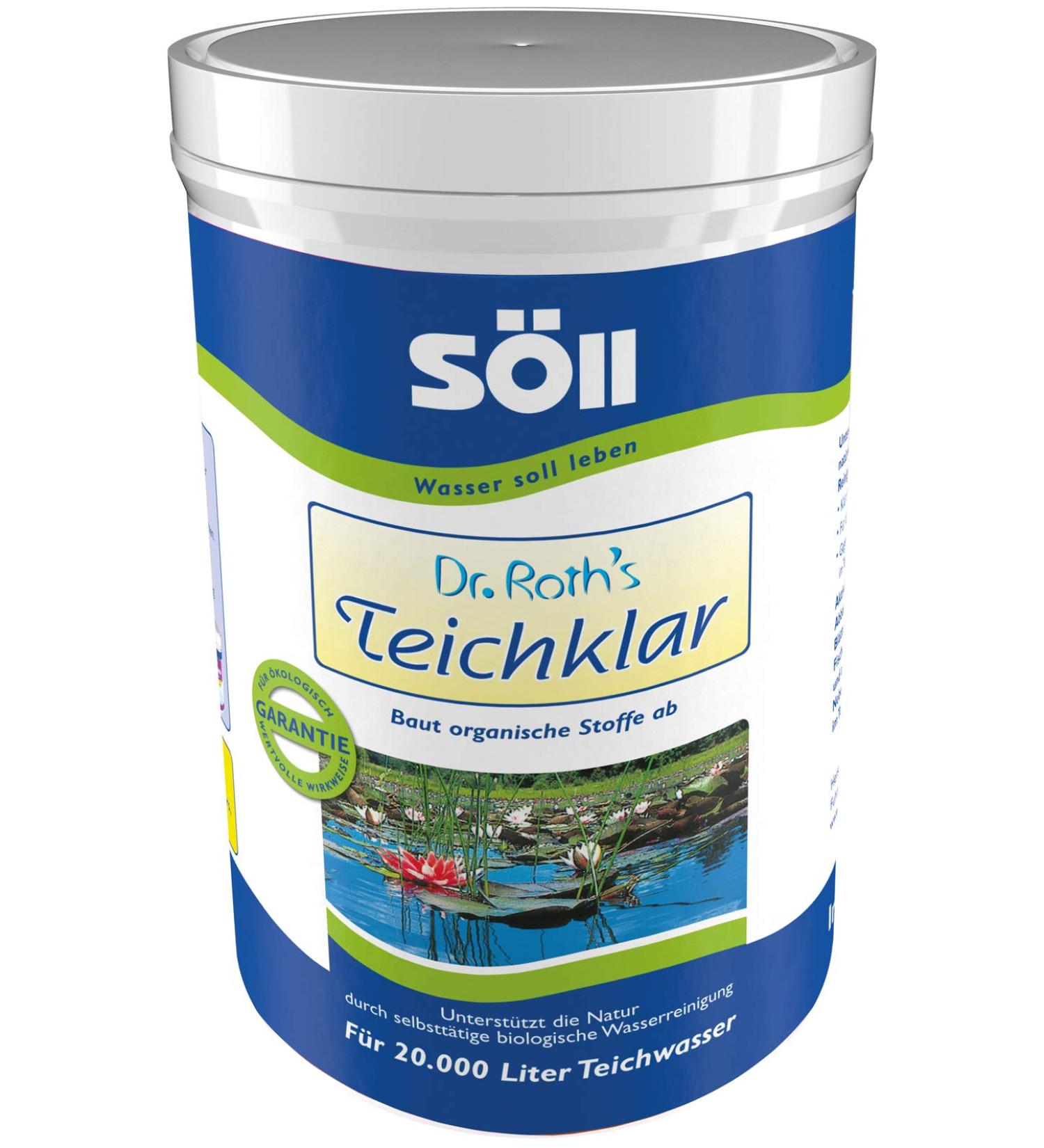 S ll 80381 Dr. Roth's Pond Clear - Microbiological Pond Cleaning & Algae Control 1kg for 20 000 Liters | Eco-Friendly Water Treatment - Buy Online on SooperMarket.com