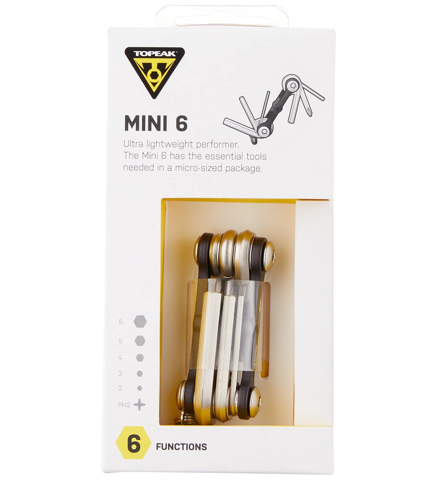 Topeak Mini 6 Folding Tool - Compact and Portable Black Multi-Tool - Buy Online on SooperMarket.com