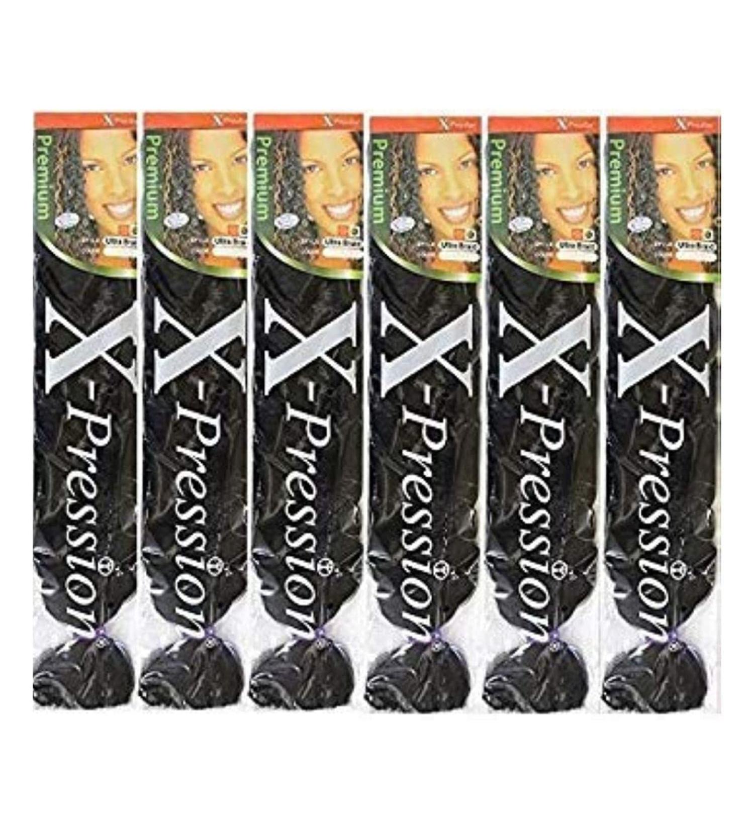 X-pression Premium Original Hair Braid (Pack of 6 SM1B/27) SM1B/27 Pack of 6 - Buy Online on SooperMarket.com