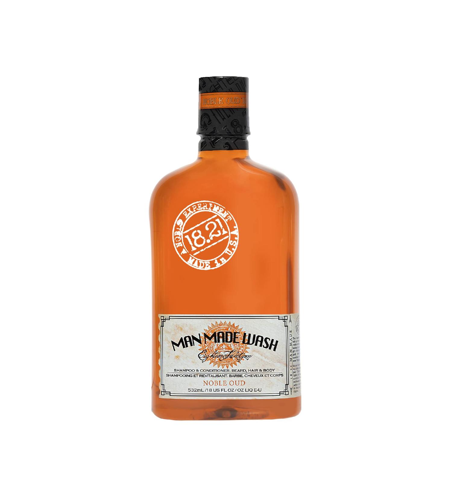 18.21 Man Made Original Noble Oud 3-in-1 Body Wash, Shampoo & Conditioner for Men - 18oz - Buy Online on SooperMarket.com