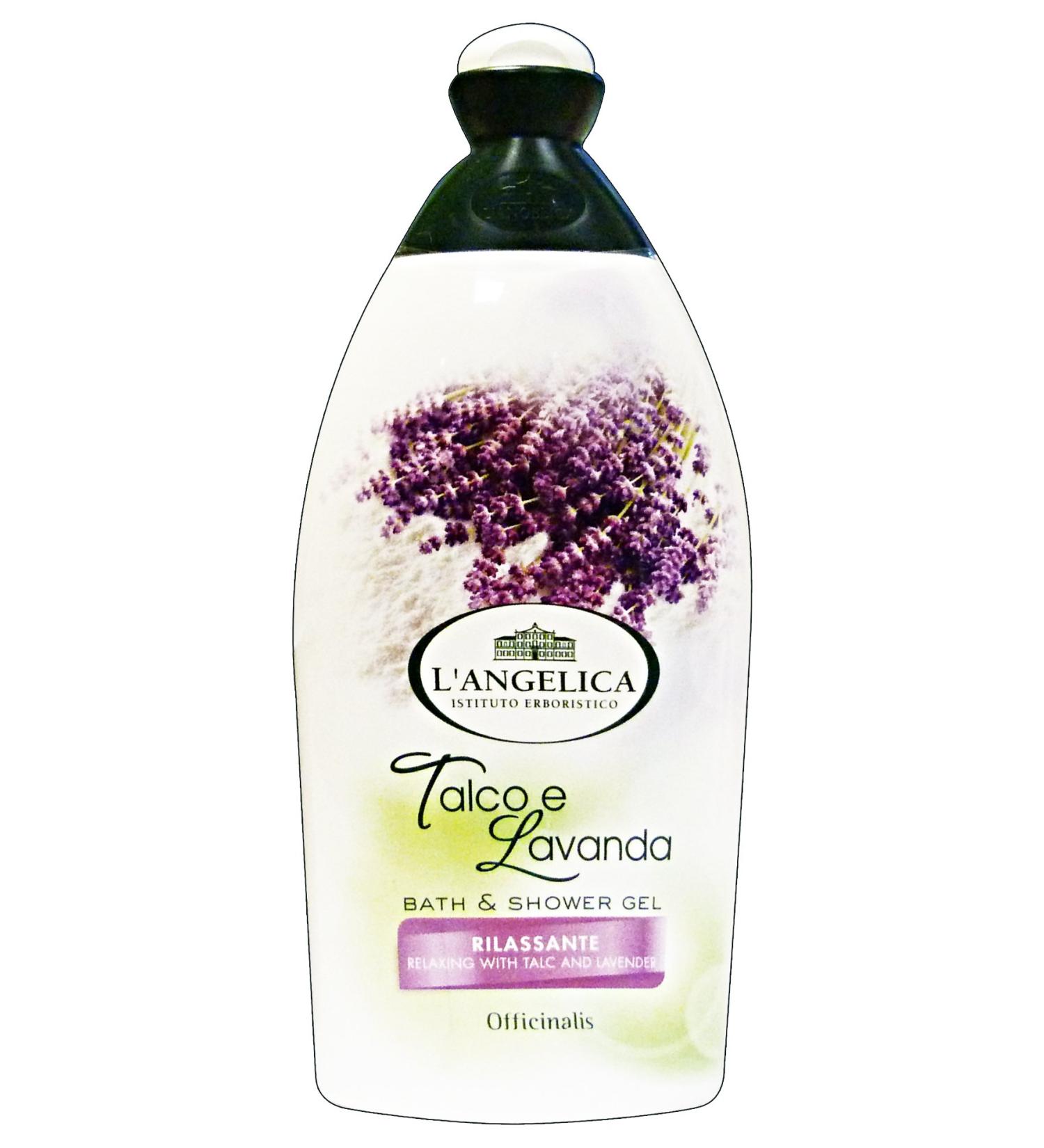 L'Angelica Bath & Shower Gel Talc and Lavender 500ml / 16.91 fl.oz