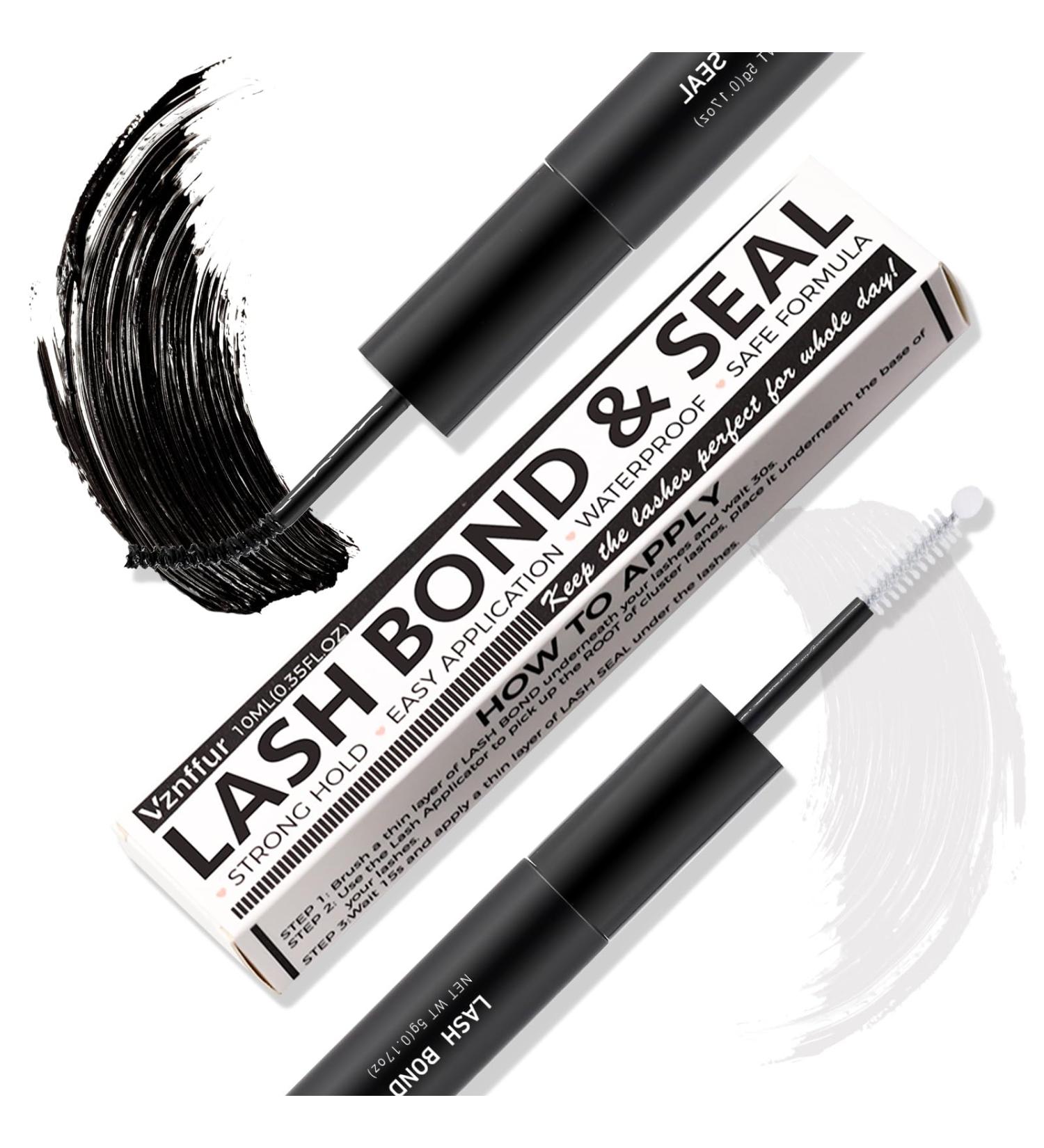 Eyelash Glue - Latex-Free Waterproof Lash Bond & Seal for Sensitive Eyes - 72 Hour Strong Hold - Buy Online on SooperMarket.com