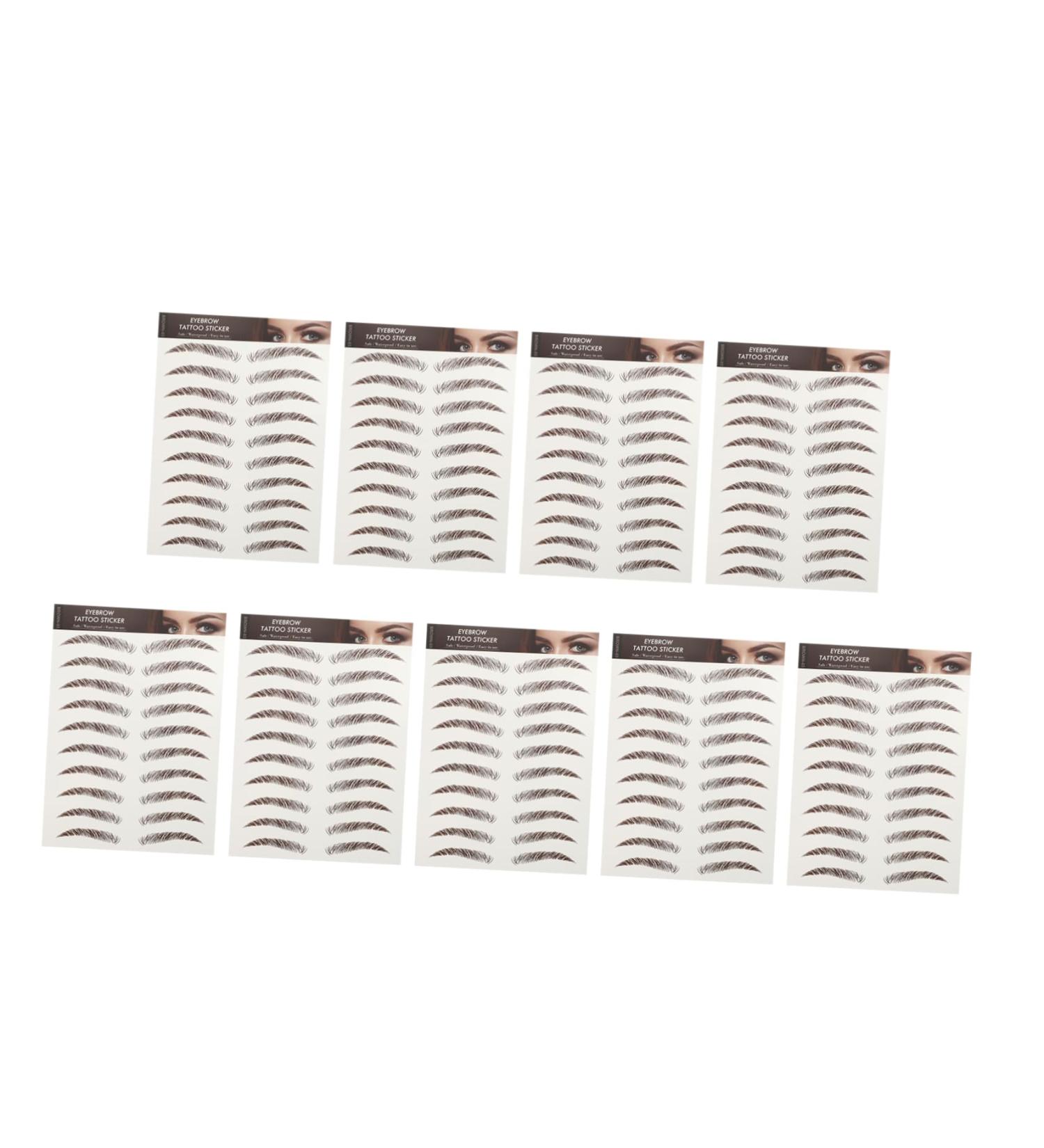 Beavorty 36 Sheets waterproof eyebrow stickers beauty tools Eyebrow Grooming Shaping Sticker cosmetic 3d set - Buy Online on SooperMarket.com