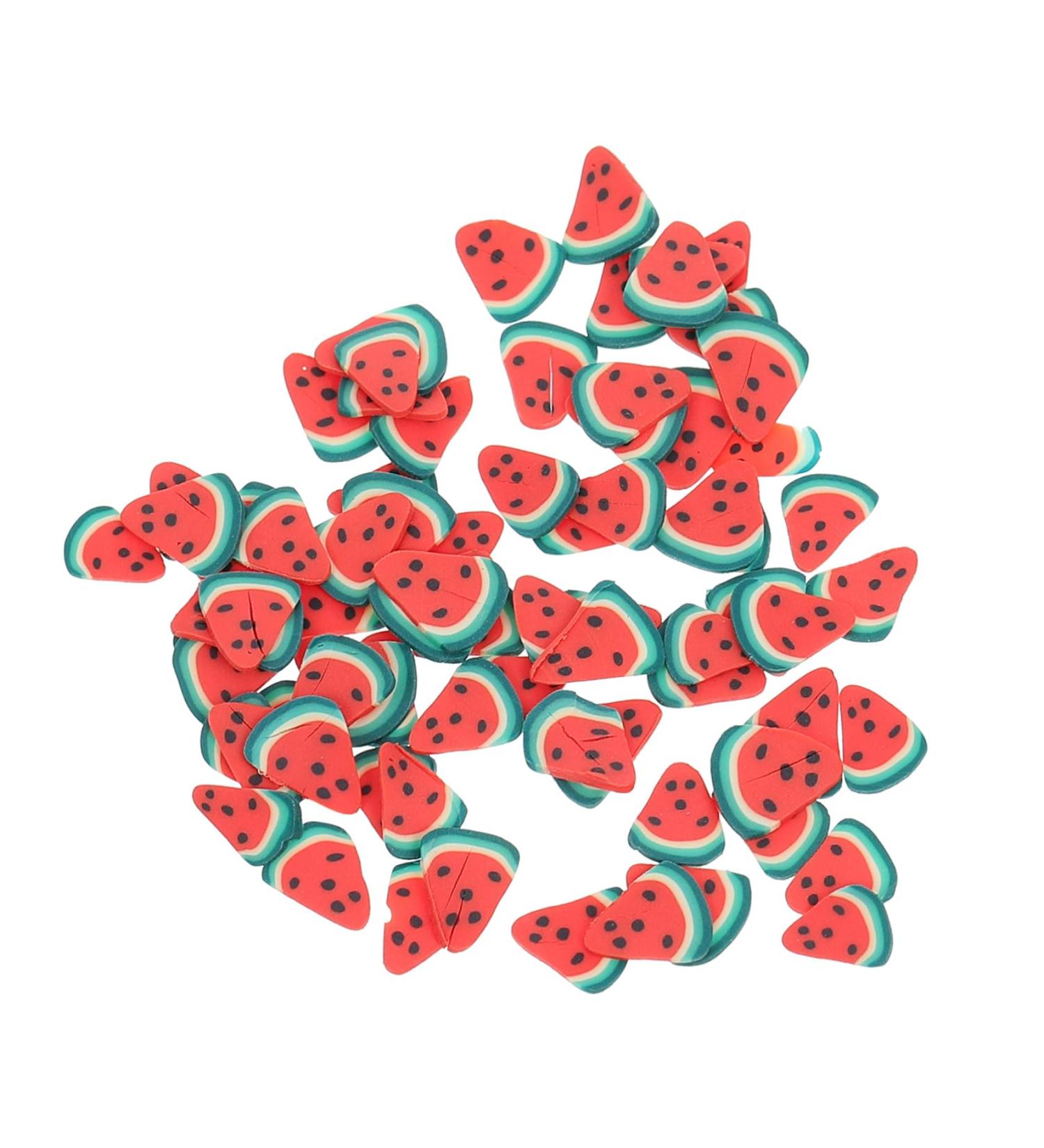 FRCOLOR 4 Pieces 5 Decorative Ornaments DIY Accessories for Nail Salons Face Ice Cubes Mobile Phone Shell Ornament Fruit Slices Nail Art Animal Decor Polymer Clay Manicure Charm - Buy Online on SooperMarket.com