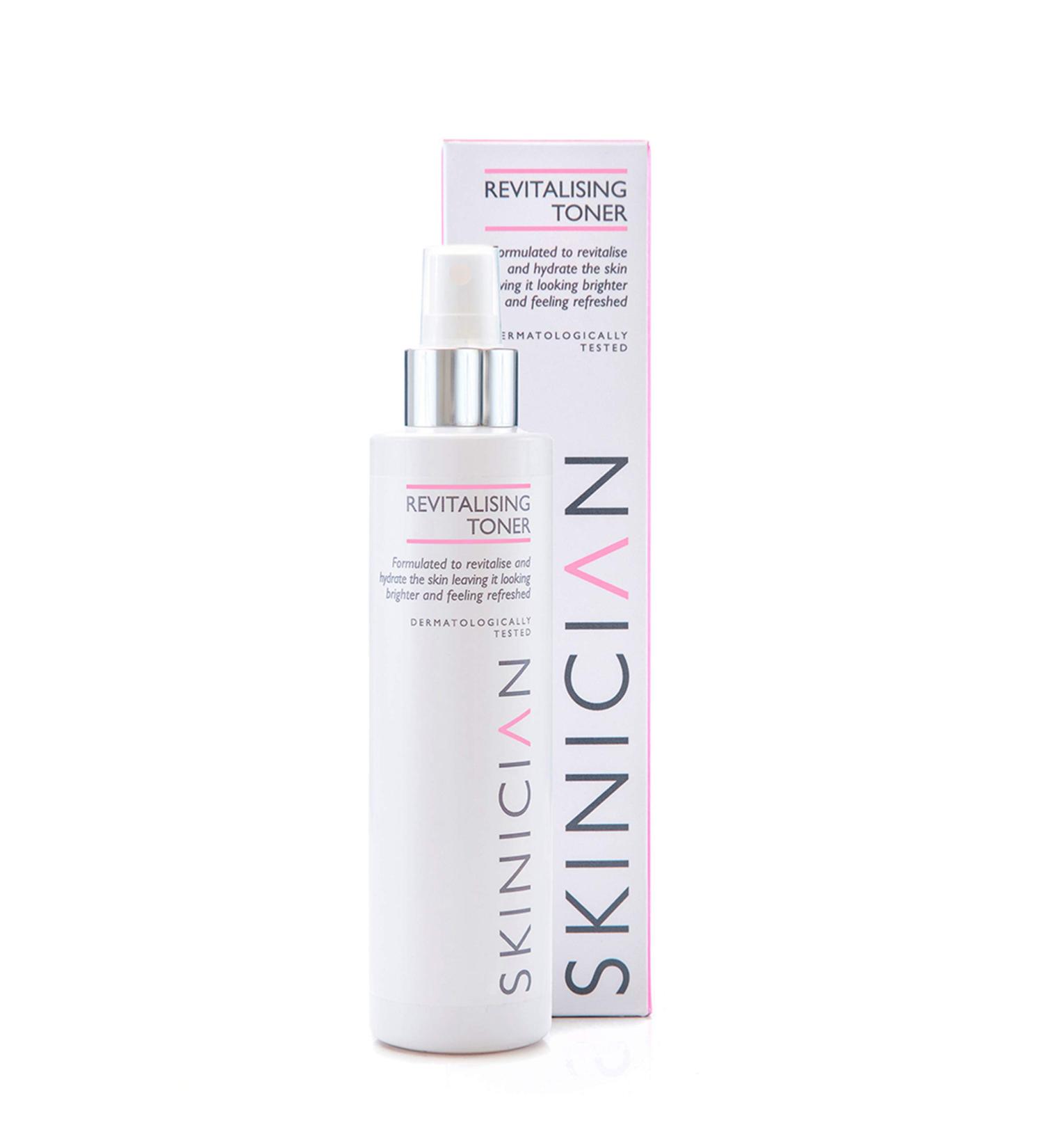 SKINICIAN Revitalising Toner - Hydrating Toner for Brighter Looking Skin - Facial Toner with Soothing Cucumber & Vitamin B5 - Revitalise Skin - Spray Mist Toner - Vegan & Cruelty Free (200ml) - Buy Online on SooperMarket.com