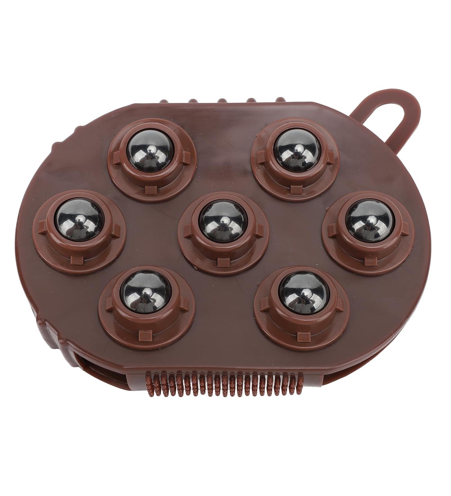 Manual Magnetic Beads Gloves Massager Handheld Roller Guasha Massager with Magnetic Beads 360 Degree Rotating Multifunctional Manual Massager - Buy Online on SooperMarket.com