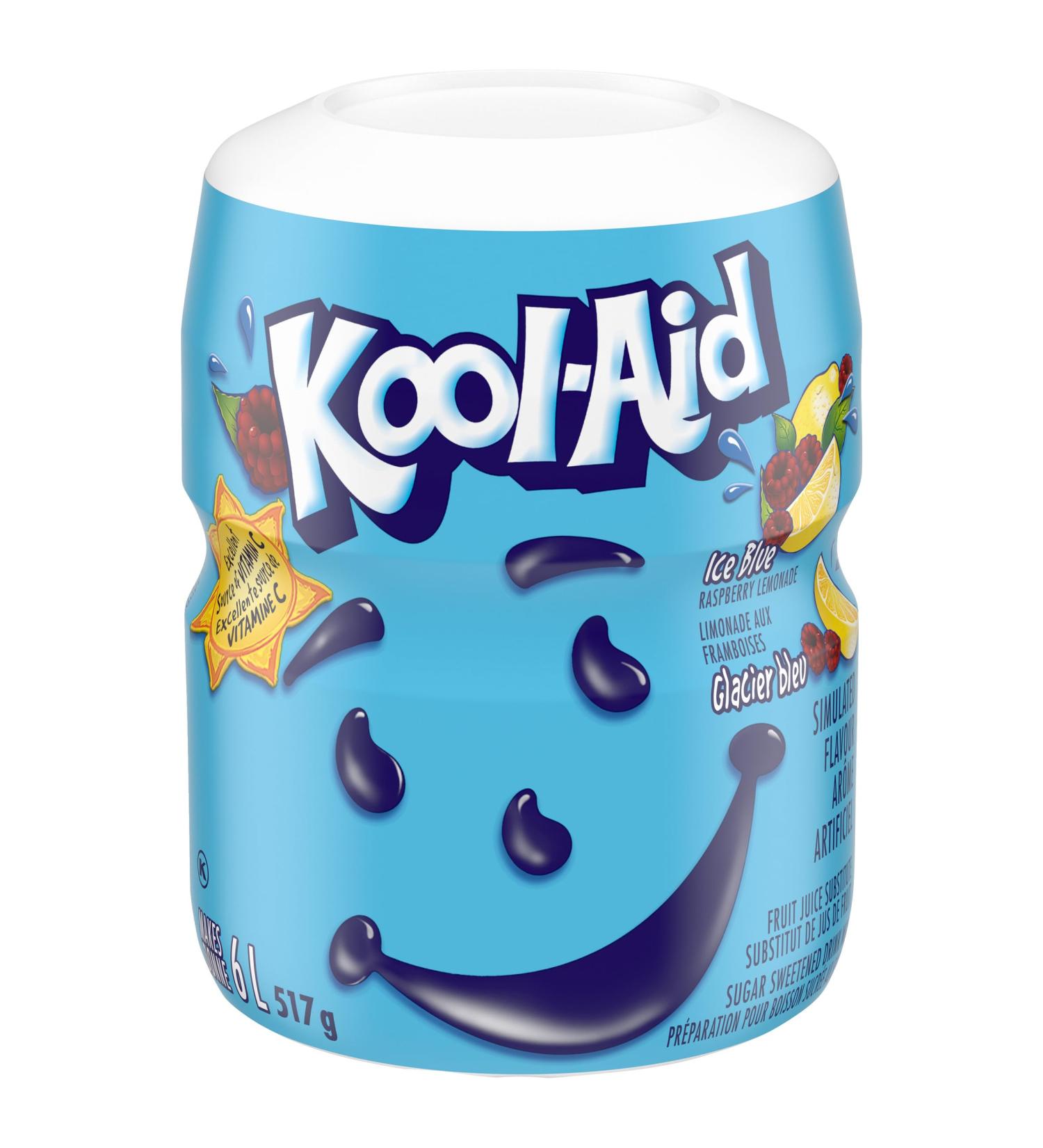 Kool-Aid Ice Blue Raspberry Lemonade Drink Mix 517g (Pack of 12) Ice Blueberry Raspberry Lemonade - Buy Online on SooperMarket.com