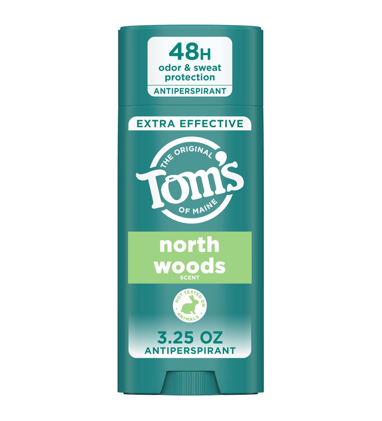 Tom s of Maine North Woods Antiperspirant for Men and Women With Recycled Aluminum 3.25 oz North Woods AP 3.25 Ounce (Pack of 1) - Buy Online on SooperMarket.com