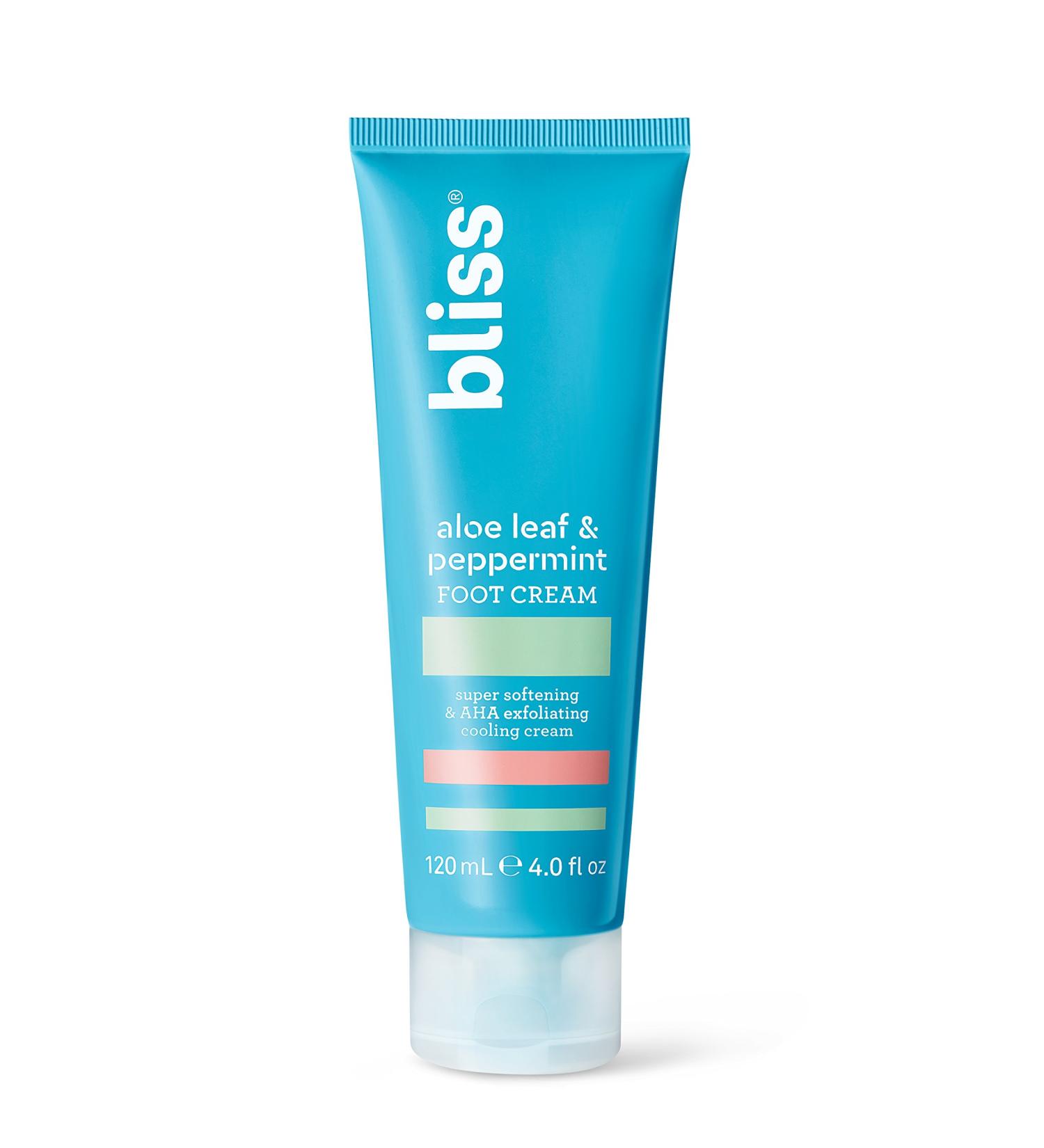 Bliss Aloe & Peppermint Foot Cream - Exfoliating & Cooling | Vegan & Cruelty-Free | 4.0 fl. oz - Buy Online on SooperMarket.com